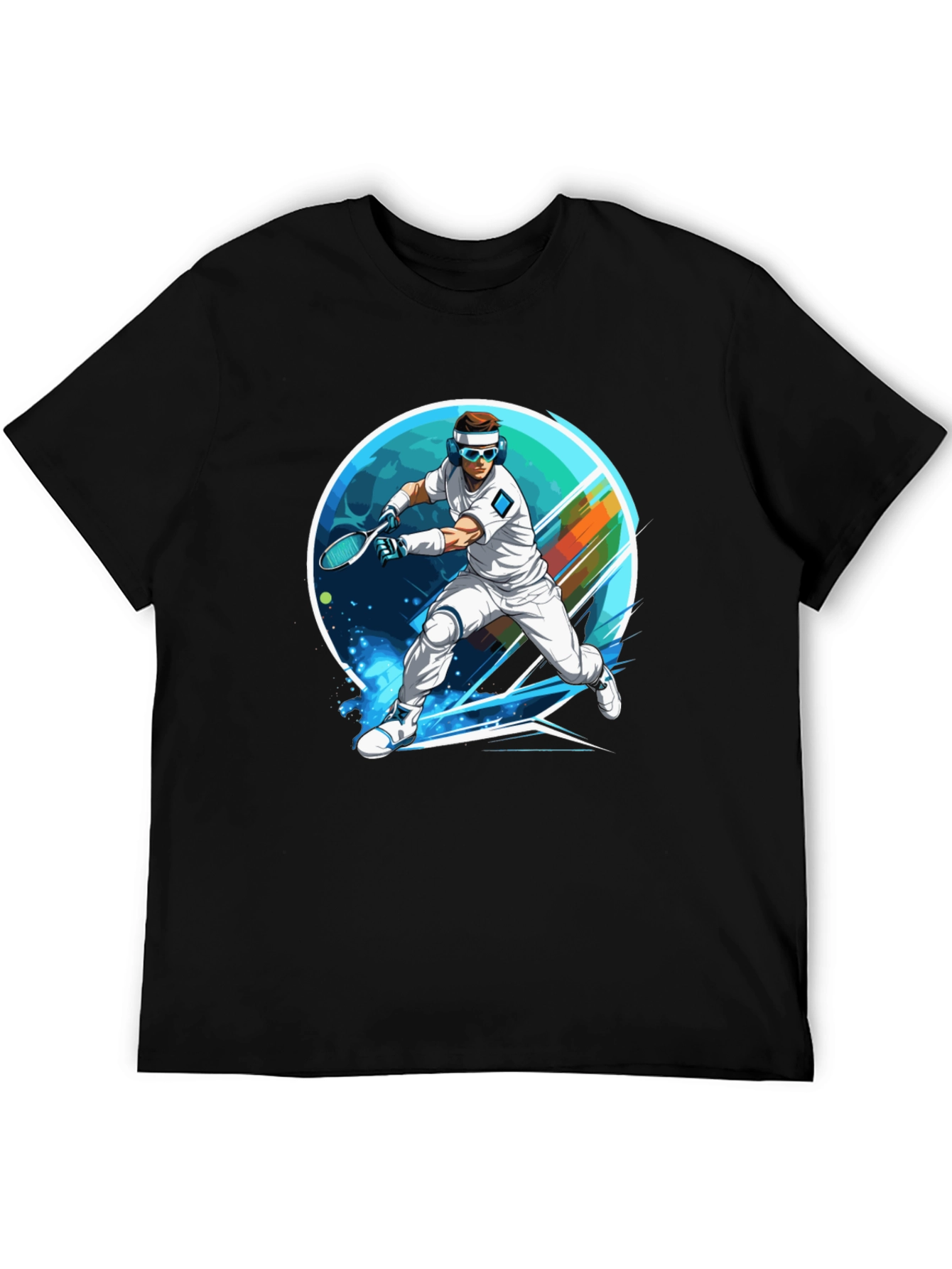 Retro Tennis Player Graphic Tee