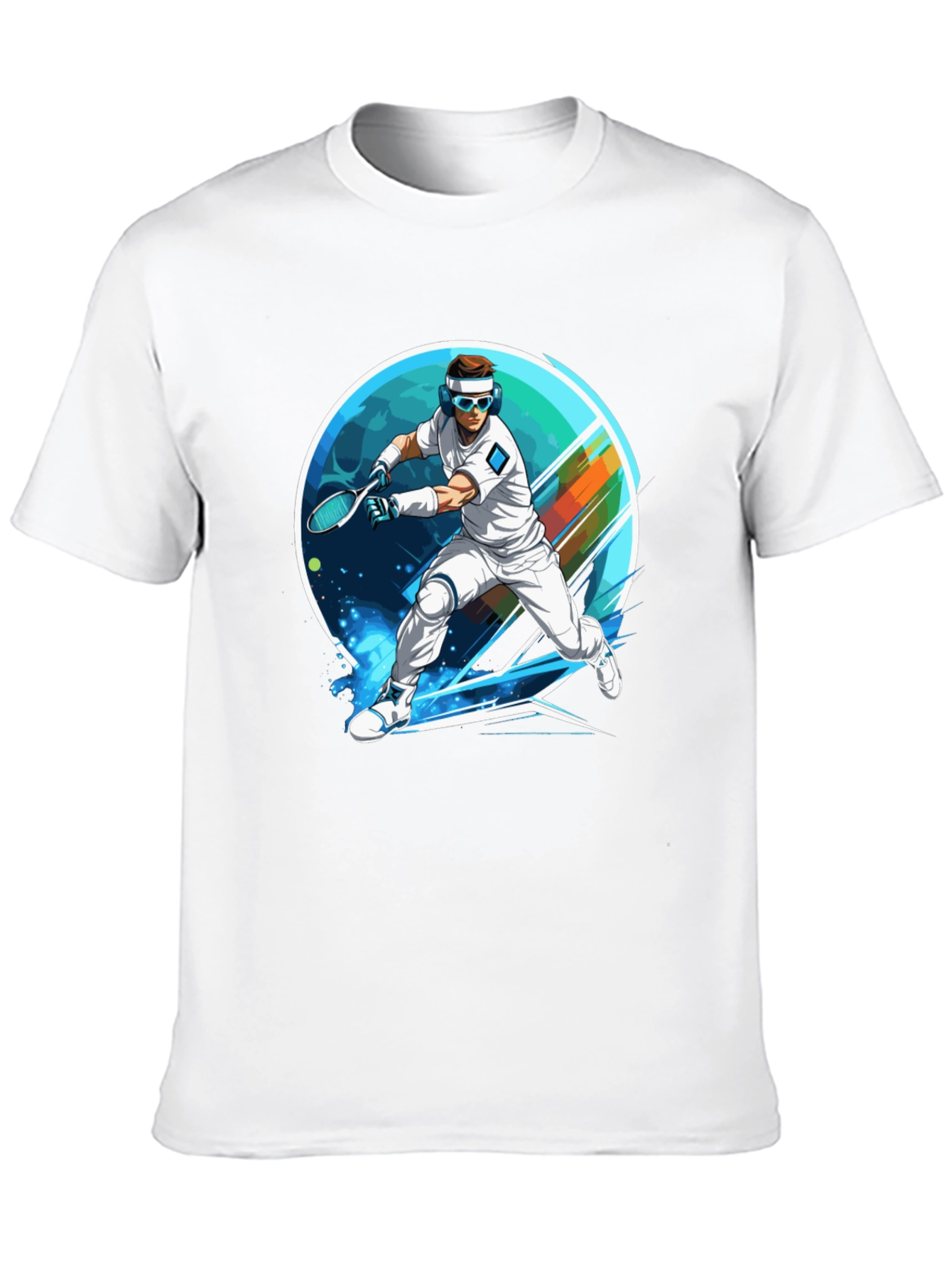 Retro Tennis Player Graphic Tee