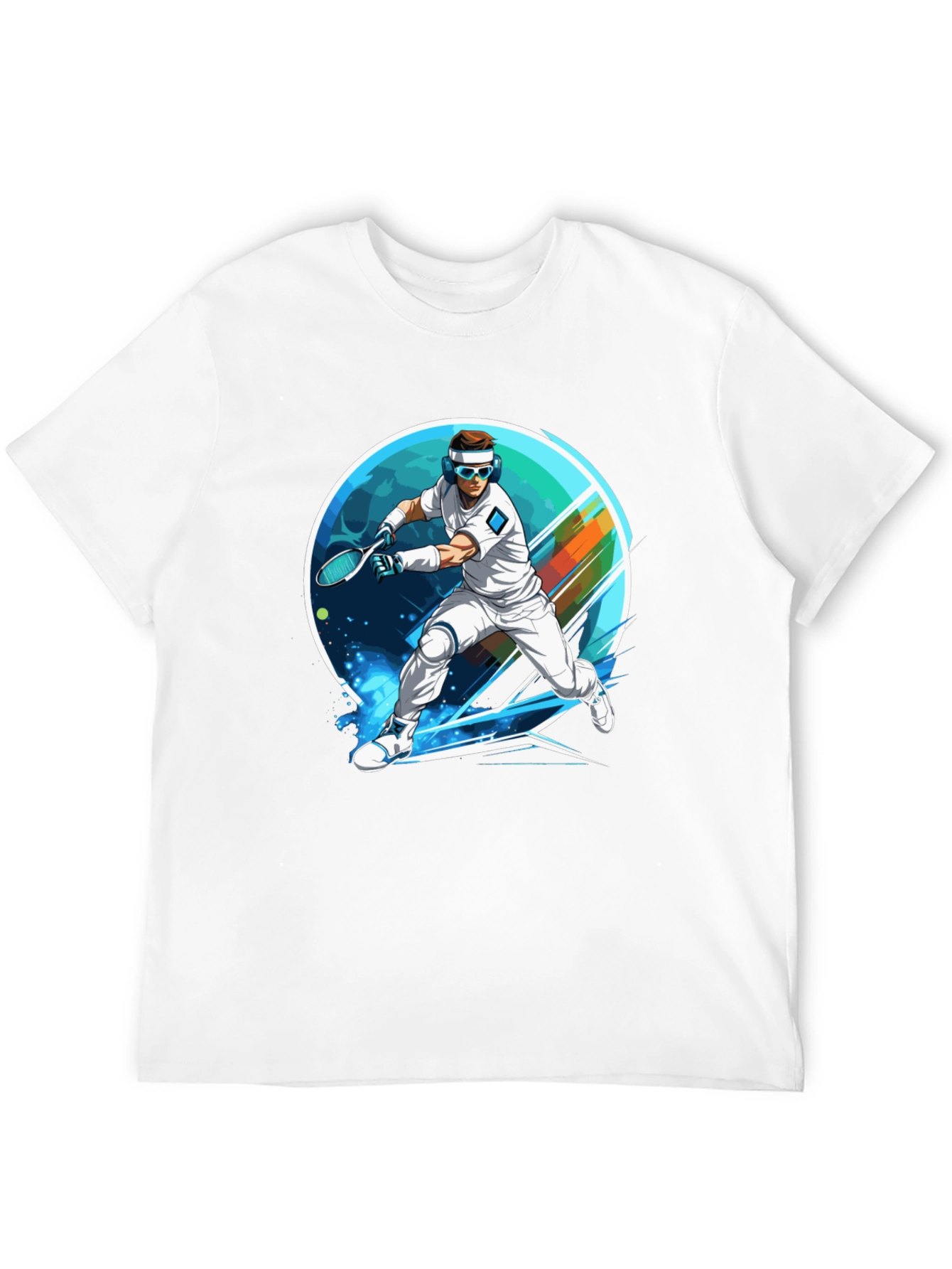 Retro Tennis Player Graphic Tee