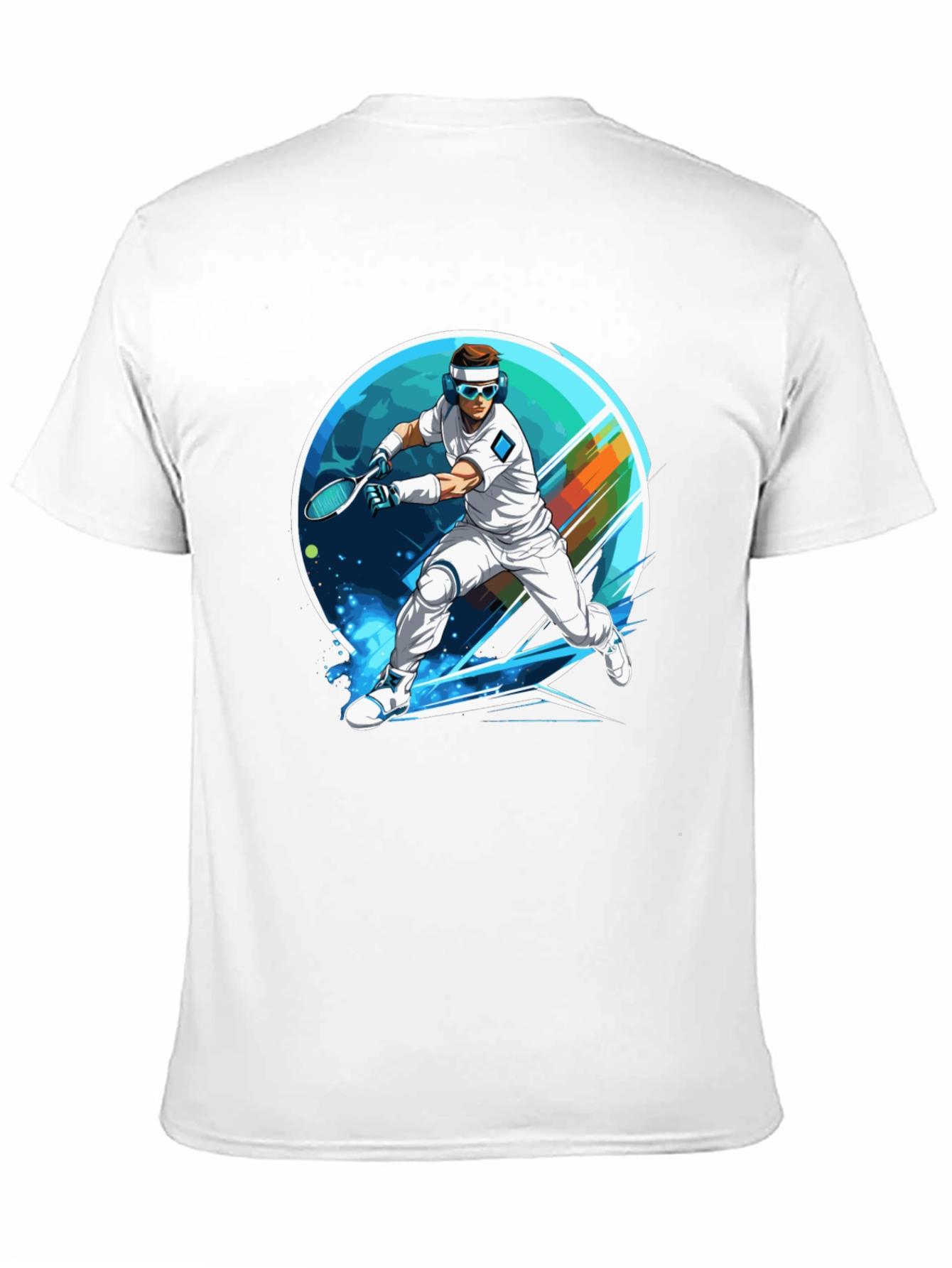 Retro Tennis Player Graphic Tee