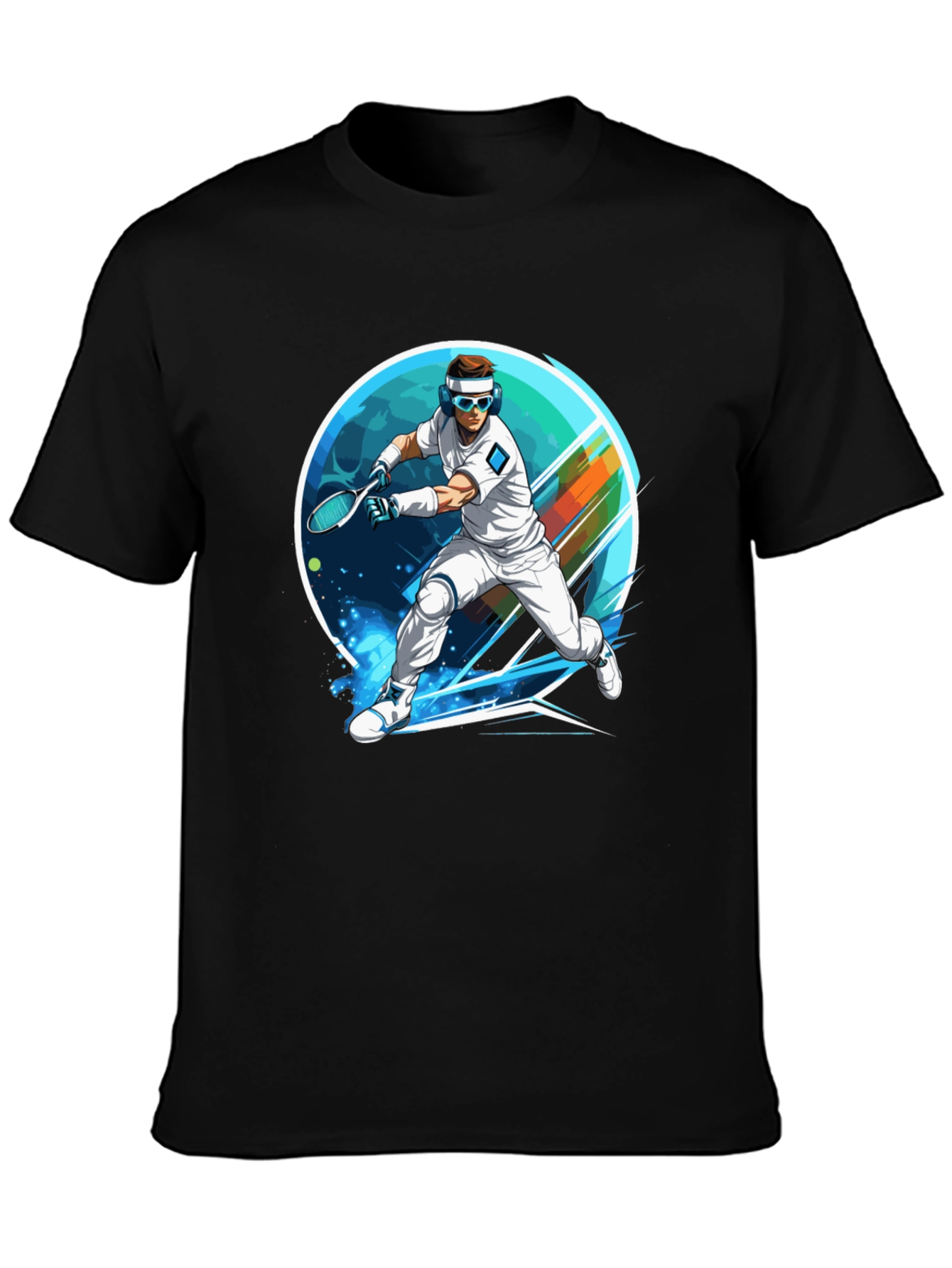 Retro Tennis Player Graphic Tee
