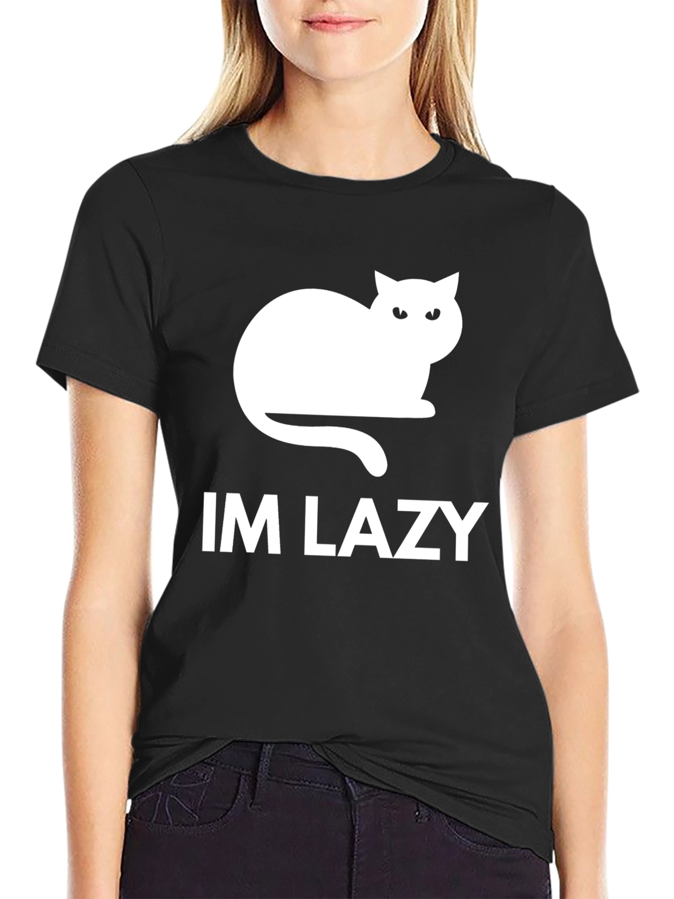 Im Lazy Cat Graphic T-Shirt - Relaxed Fit