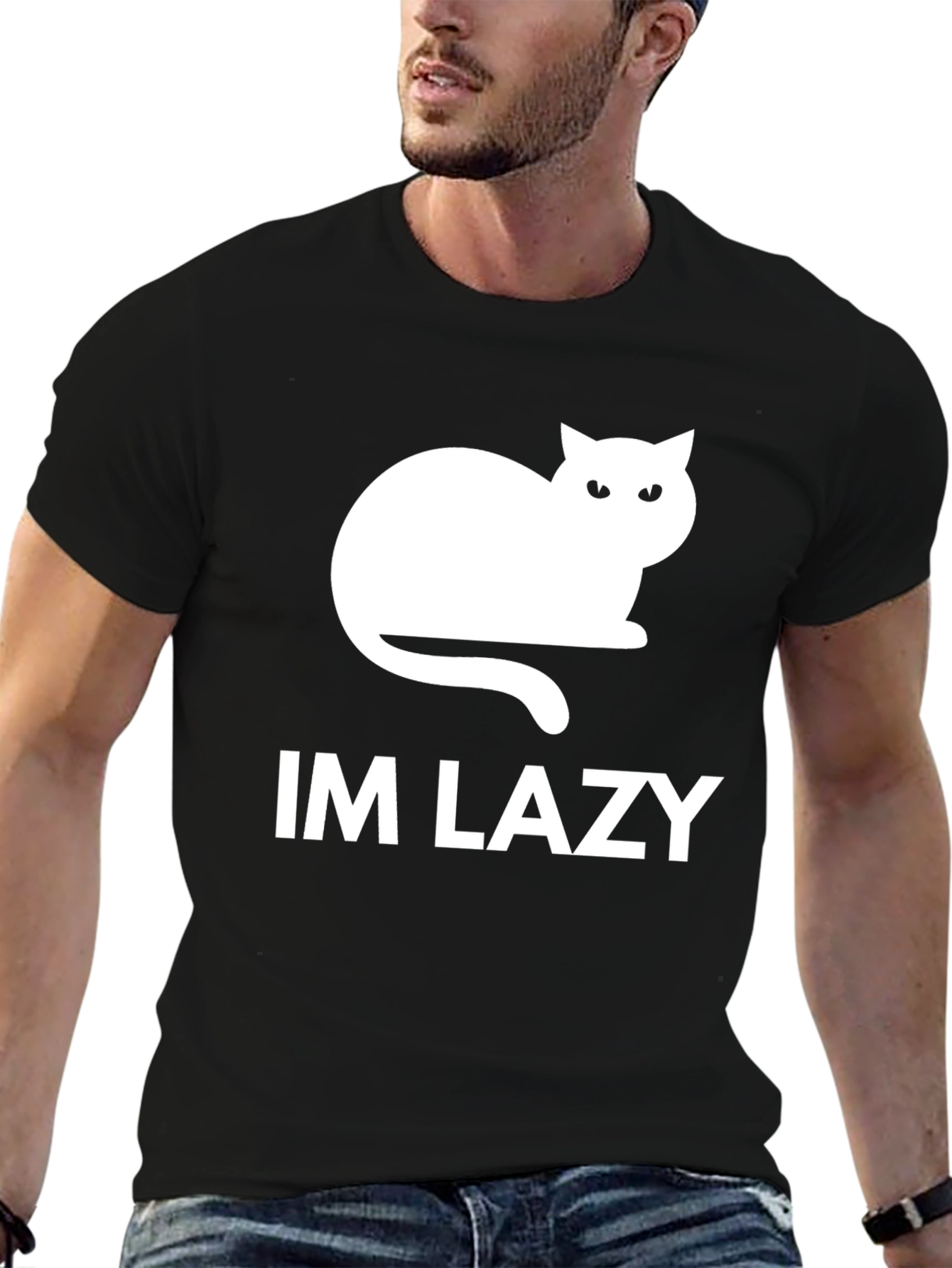 Im Lazy Cat Graphic T-Shirt - Relaxed Fit