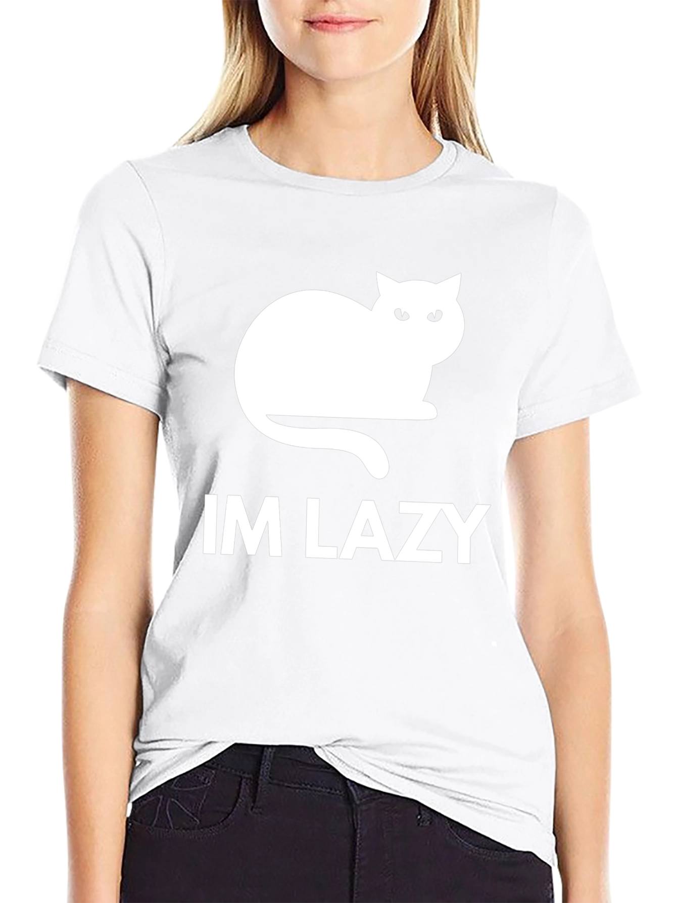 Im Lazy Cat Graphic T-Shirt - Relaxed Fit
