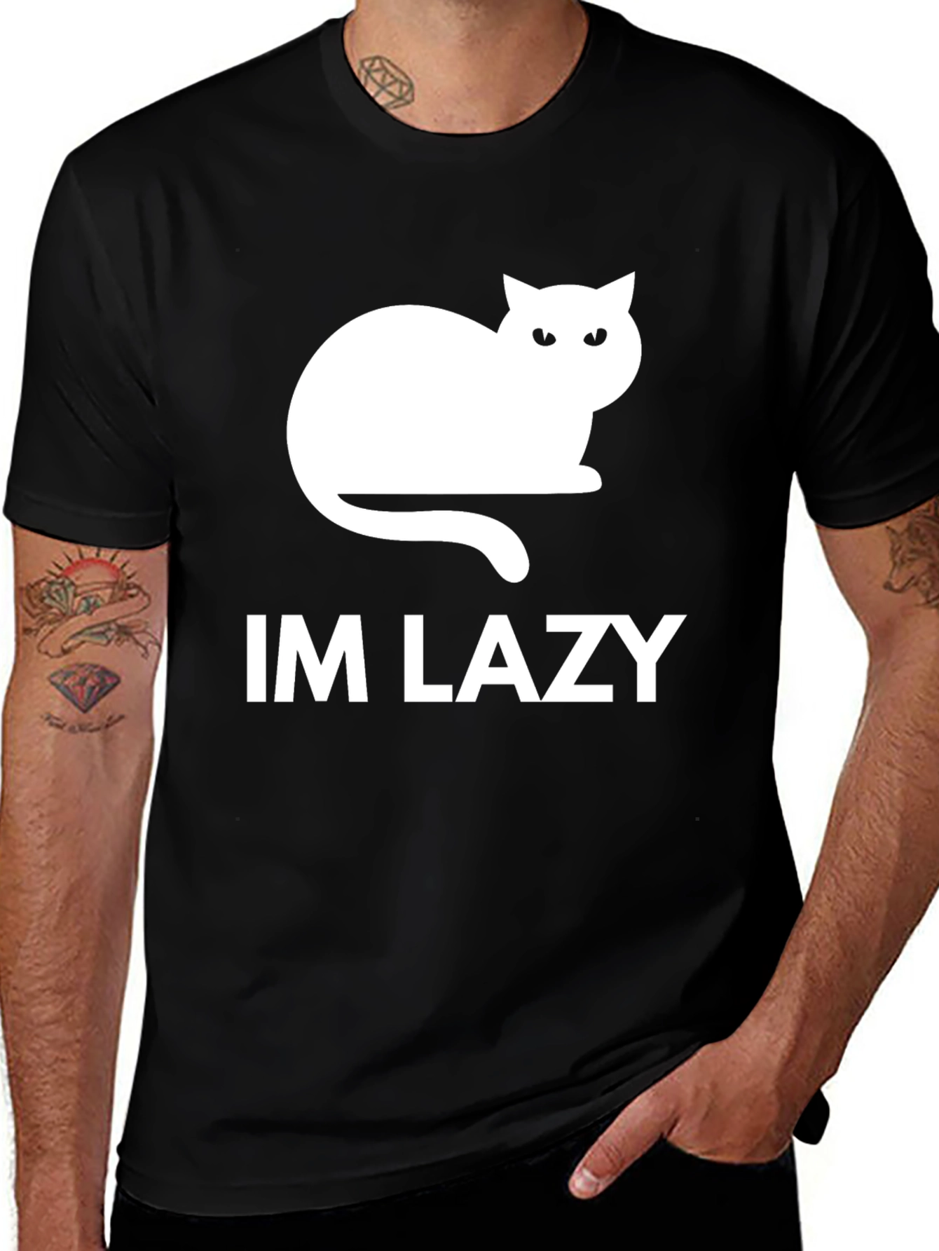 Im Lazy Cat Graphic T-Shirt - Relaxed Fit