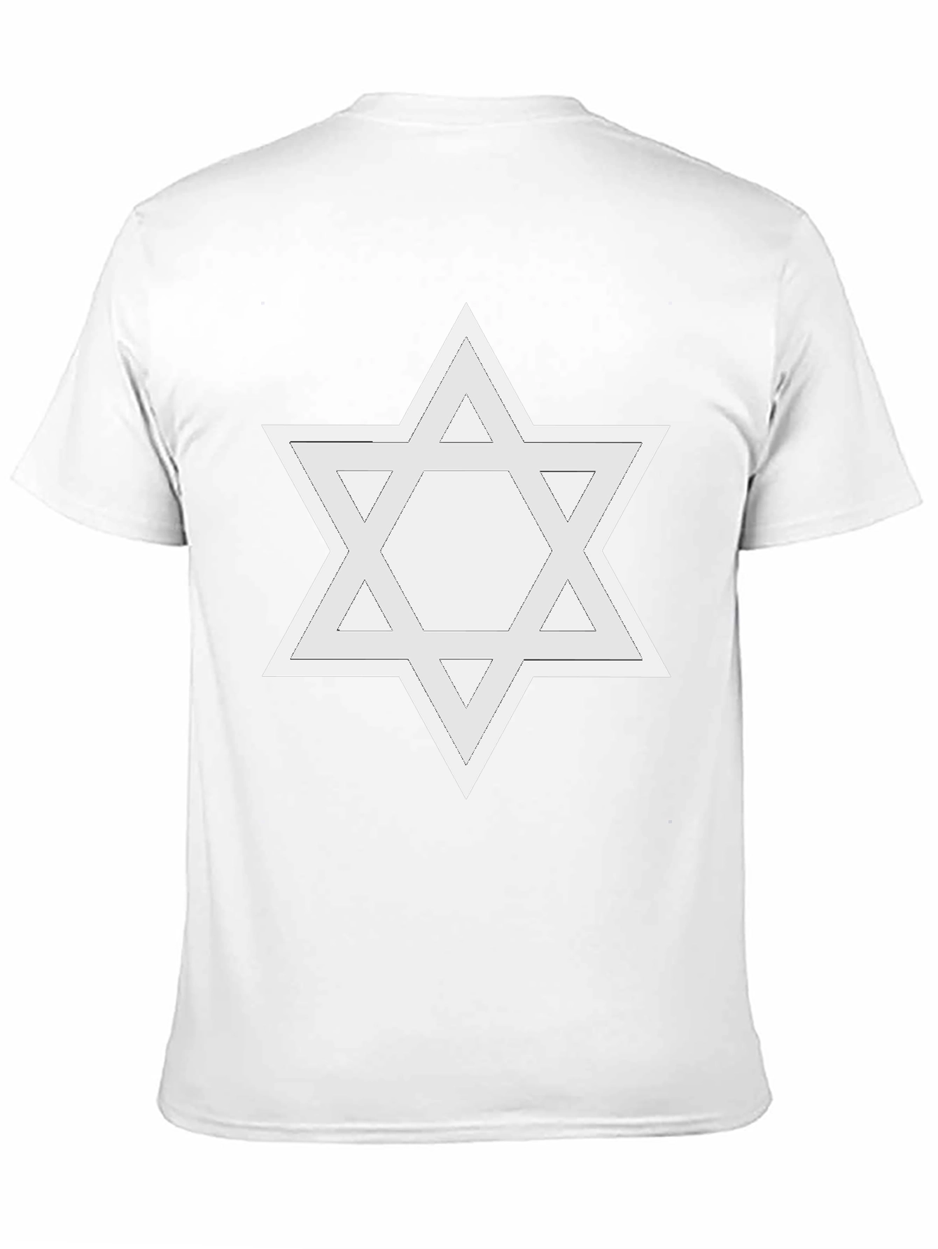 Star of David Graphic Tee - Black Cotton T-Shirt