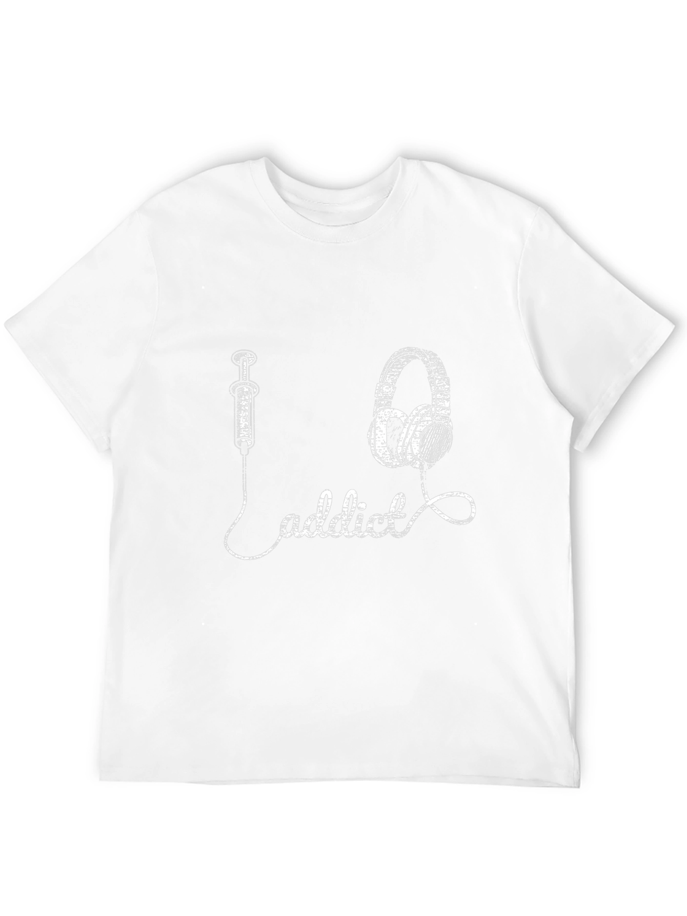 Music Addict T-Shirt: Inject the Beat Headphones Graphic Tee