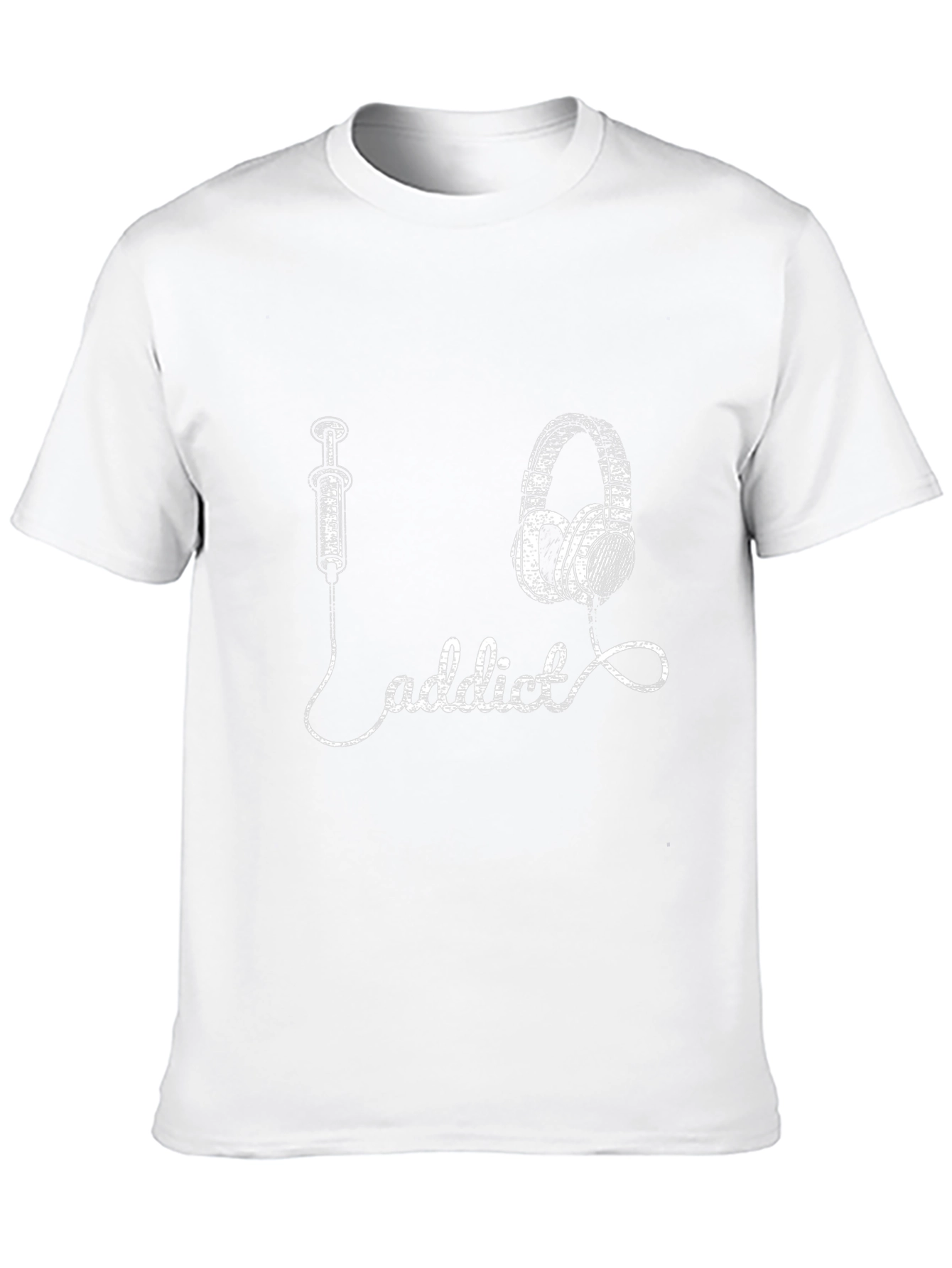 Music Addict T-Shirt: Inject the Beat Headphones Graphic Tee