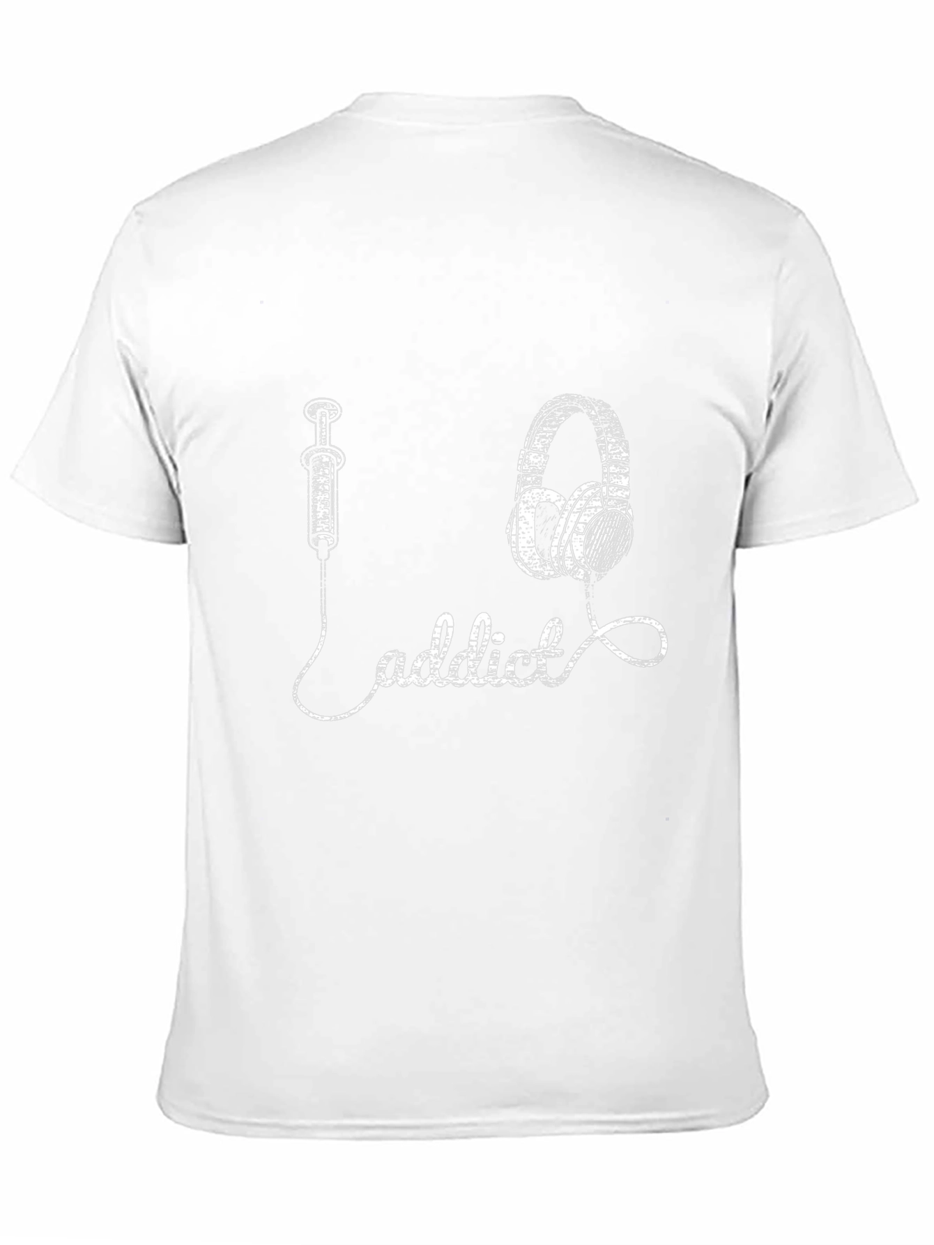 Music Addict T-Shirt: Inject the Beat Headphones Graphic Tee