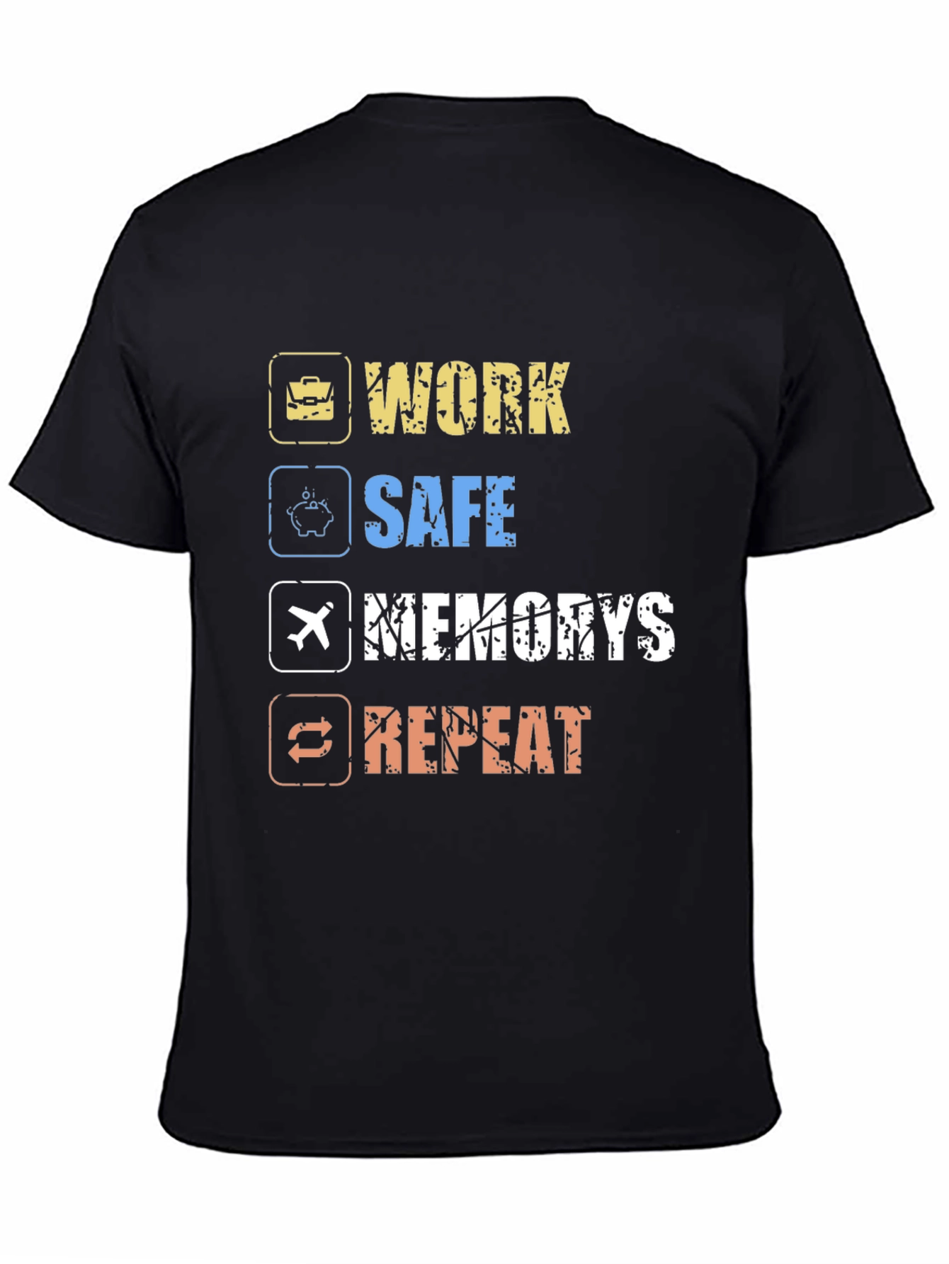 Work Safe Memories Repeat Graphic T-Shirt