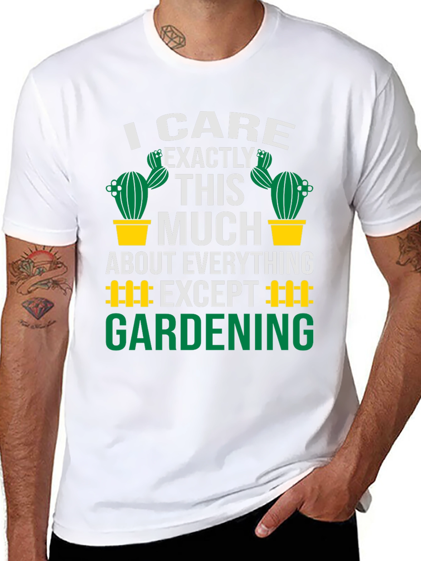 Funny Gardening T-Shirt: I Care Exactly This Much