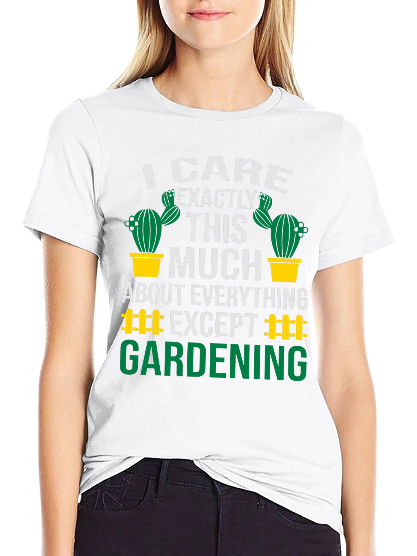 Funny Gardening T-Shirt: I Care Exactly This Much
