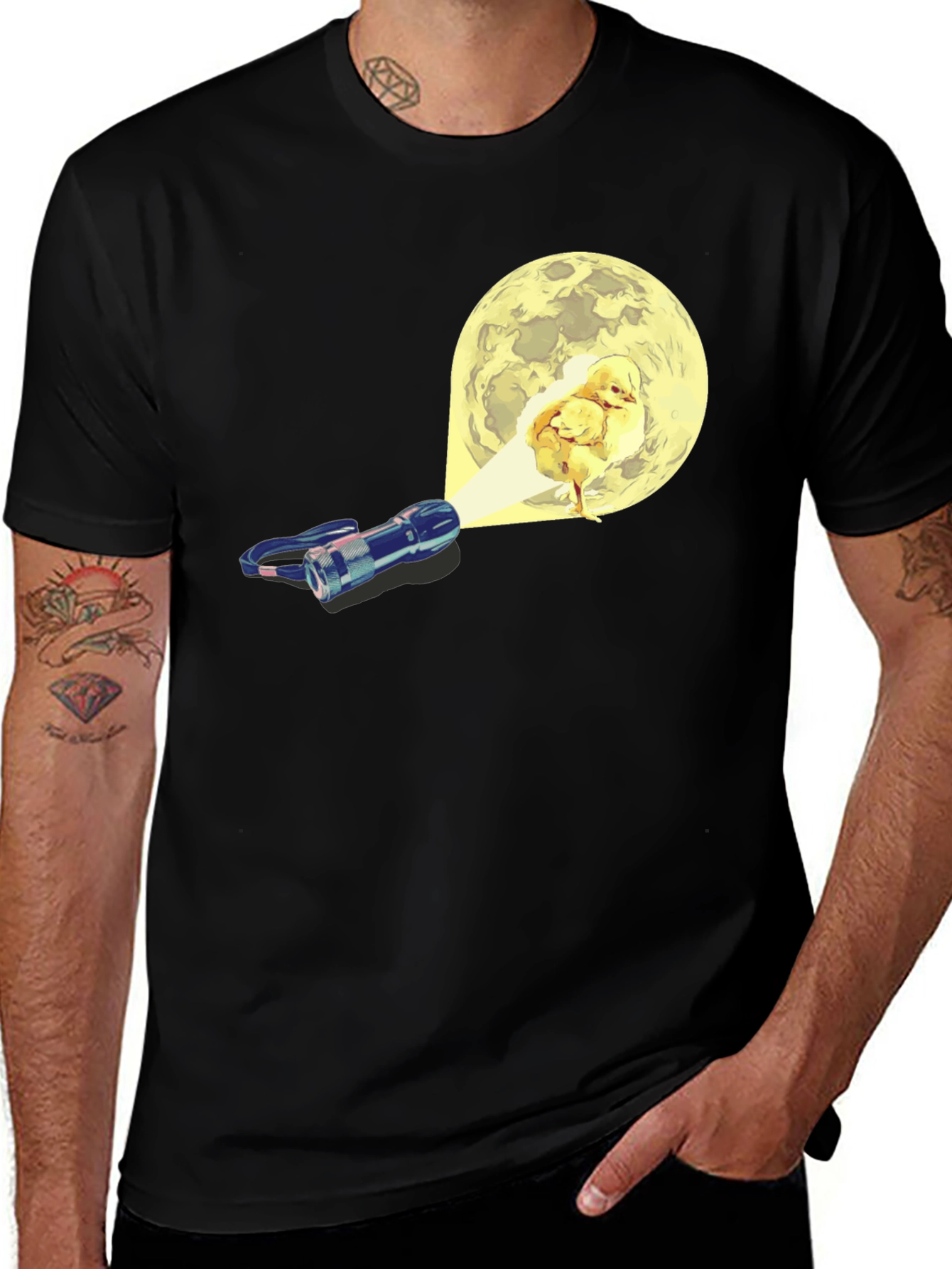 Funny Chick Moon T-Shirt