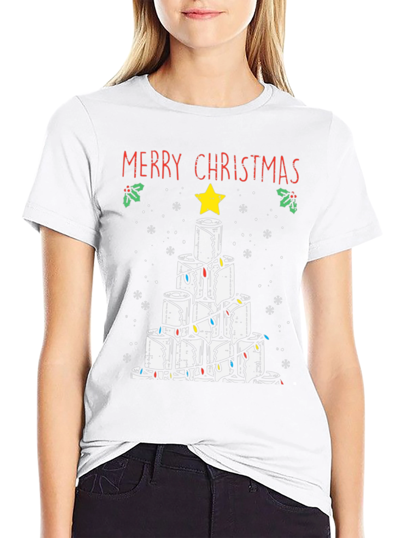 Toilet Paper Christmas Tree Tee