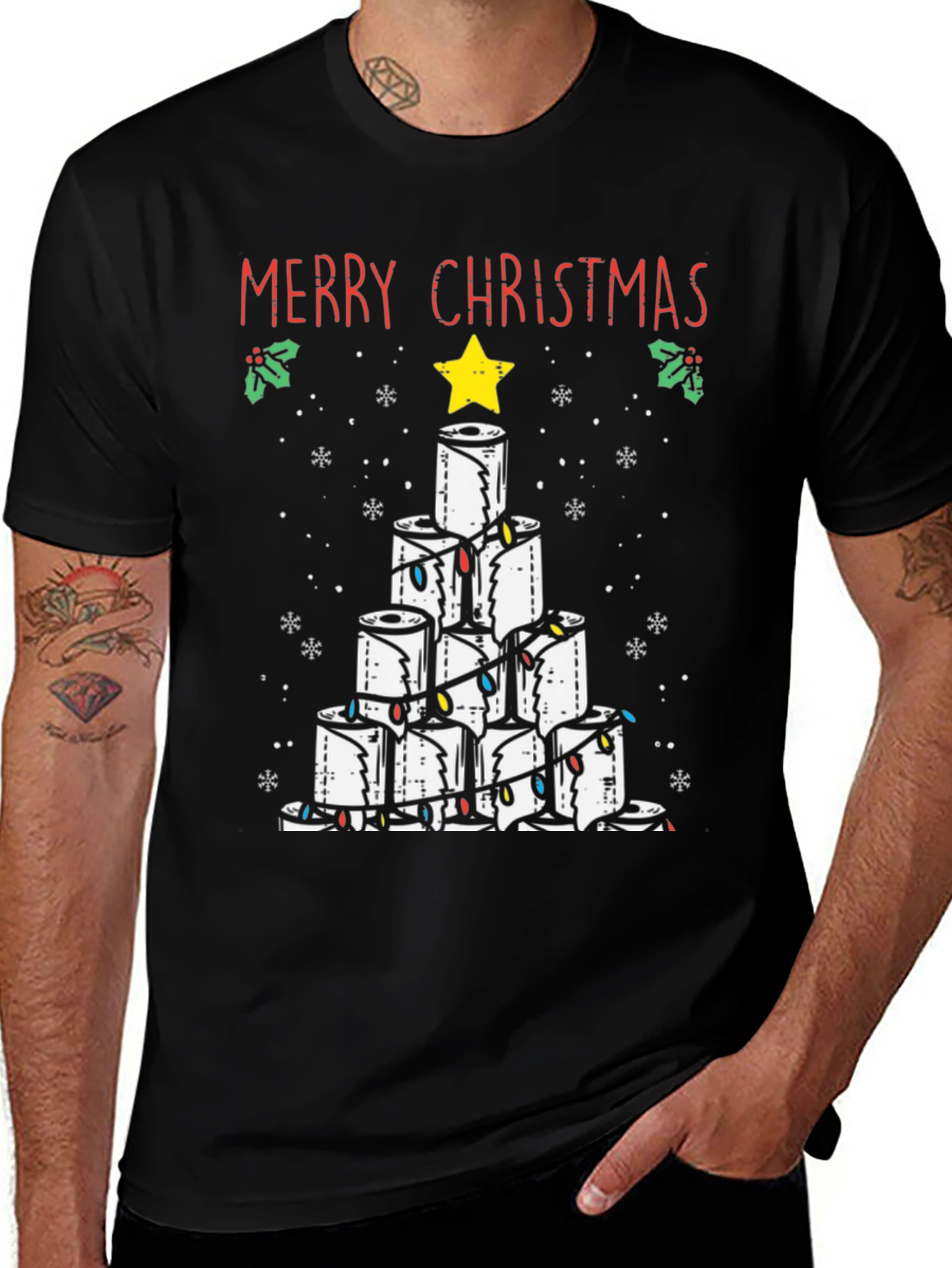 Toilet Paper Christmas Tree Tee