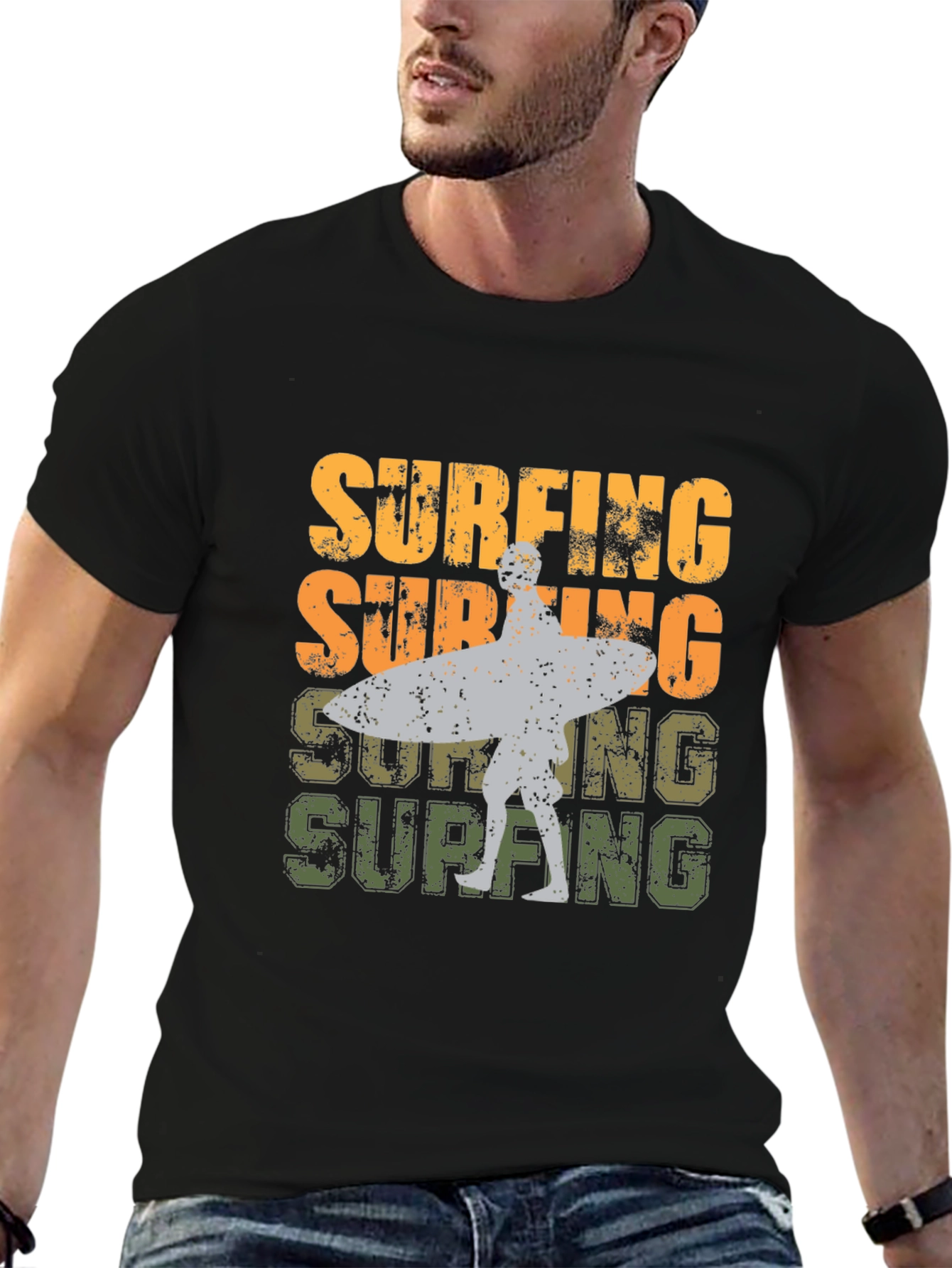 Retro Surfing Graphic Tee