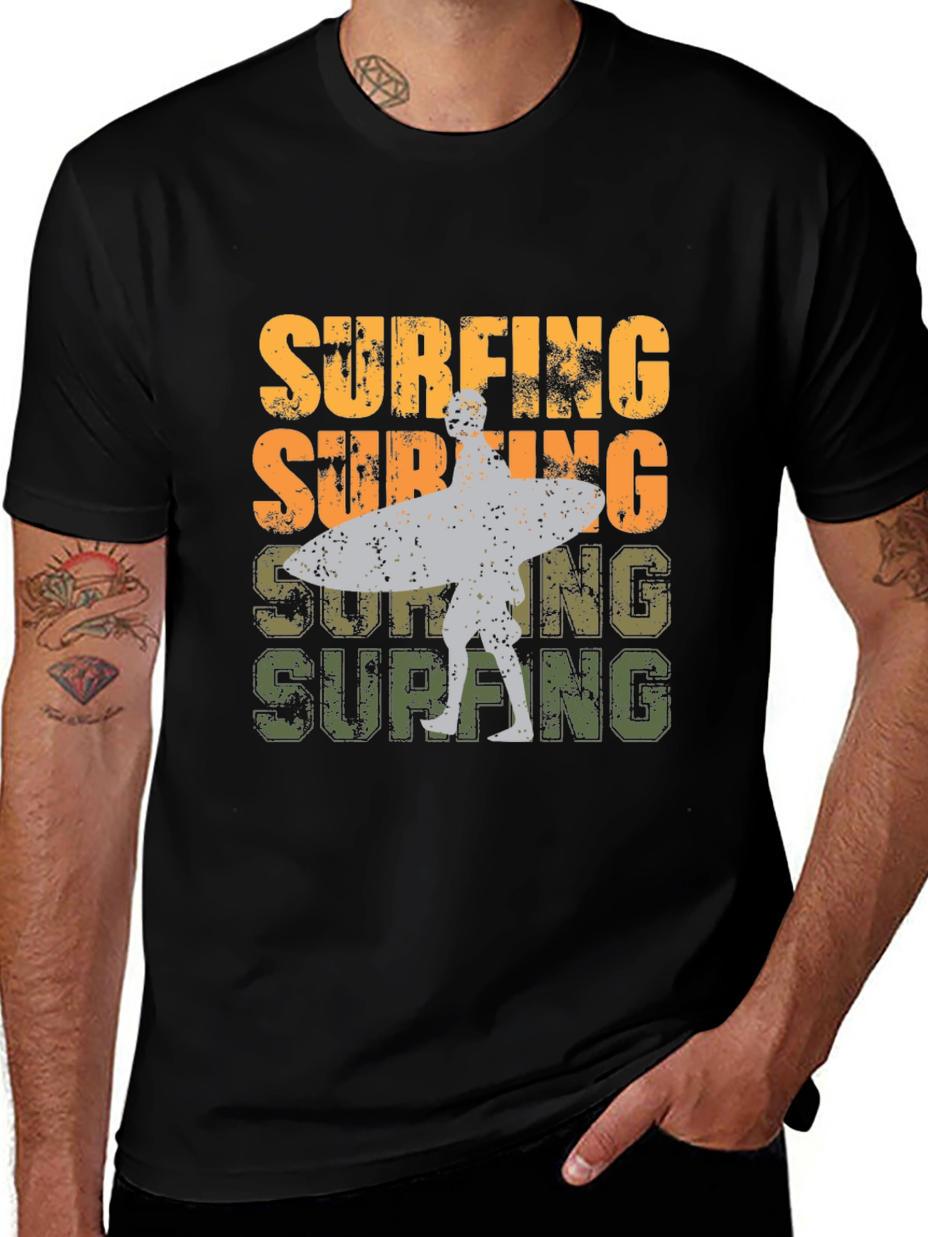 Retro Surfing Graphic Tee