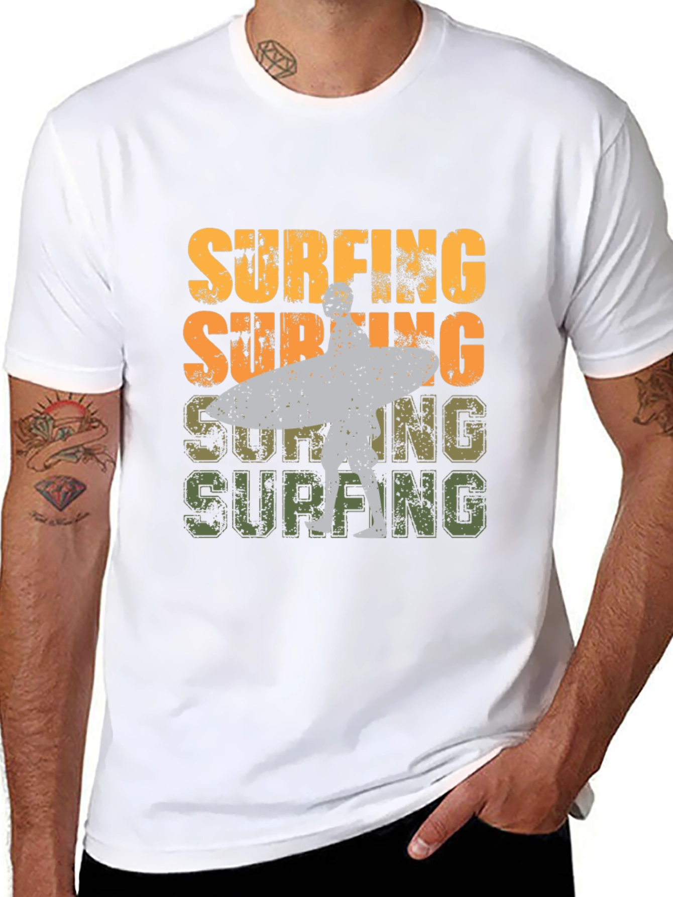 Retro Surfing Graphic Tee