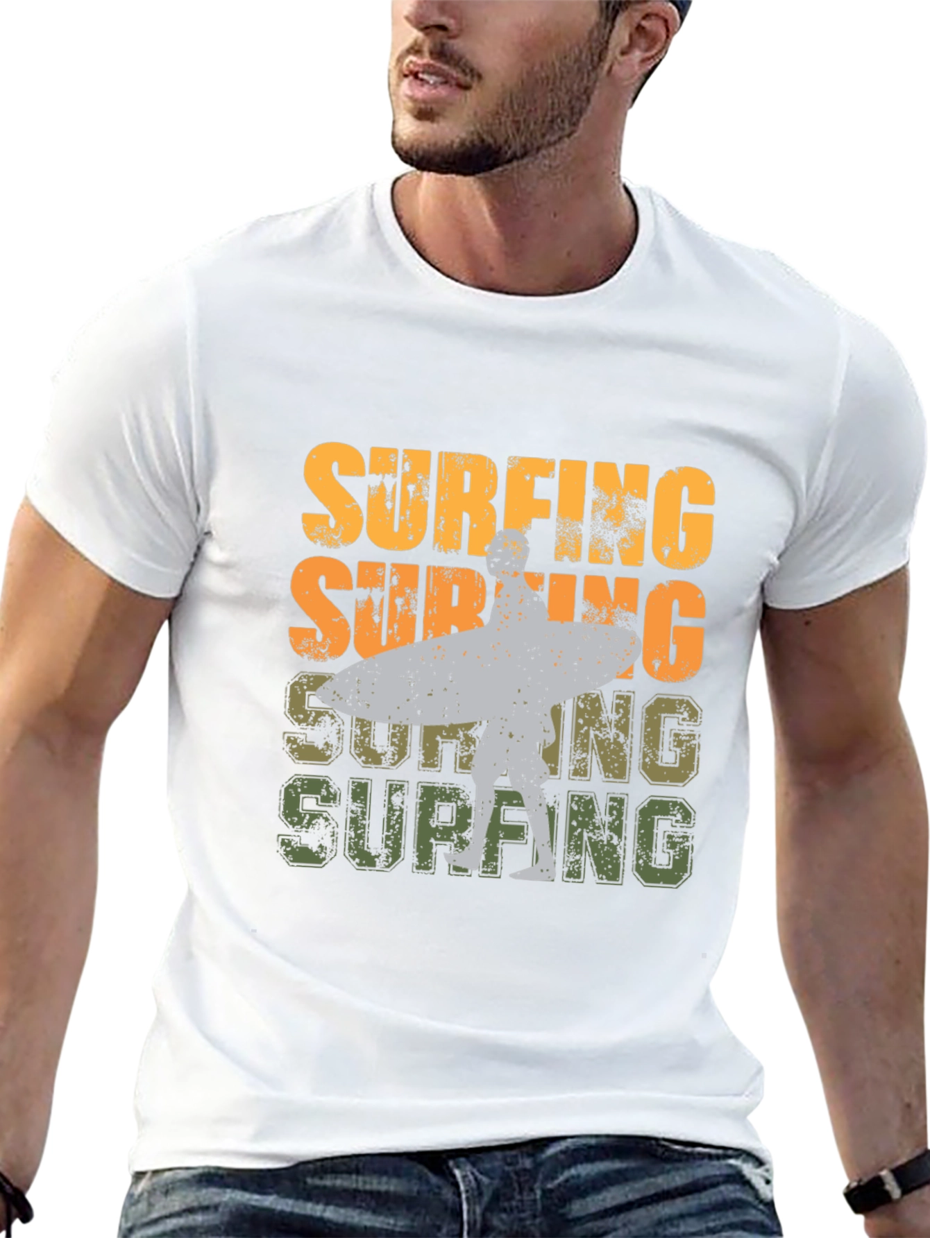 Retro Surfing Graphic Tee