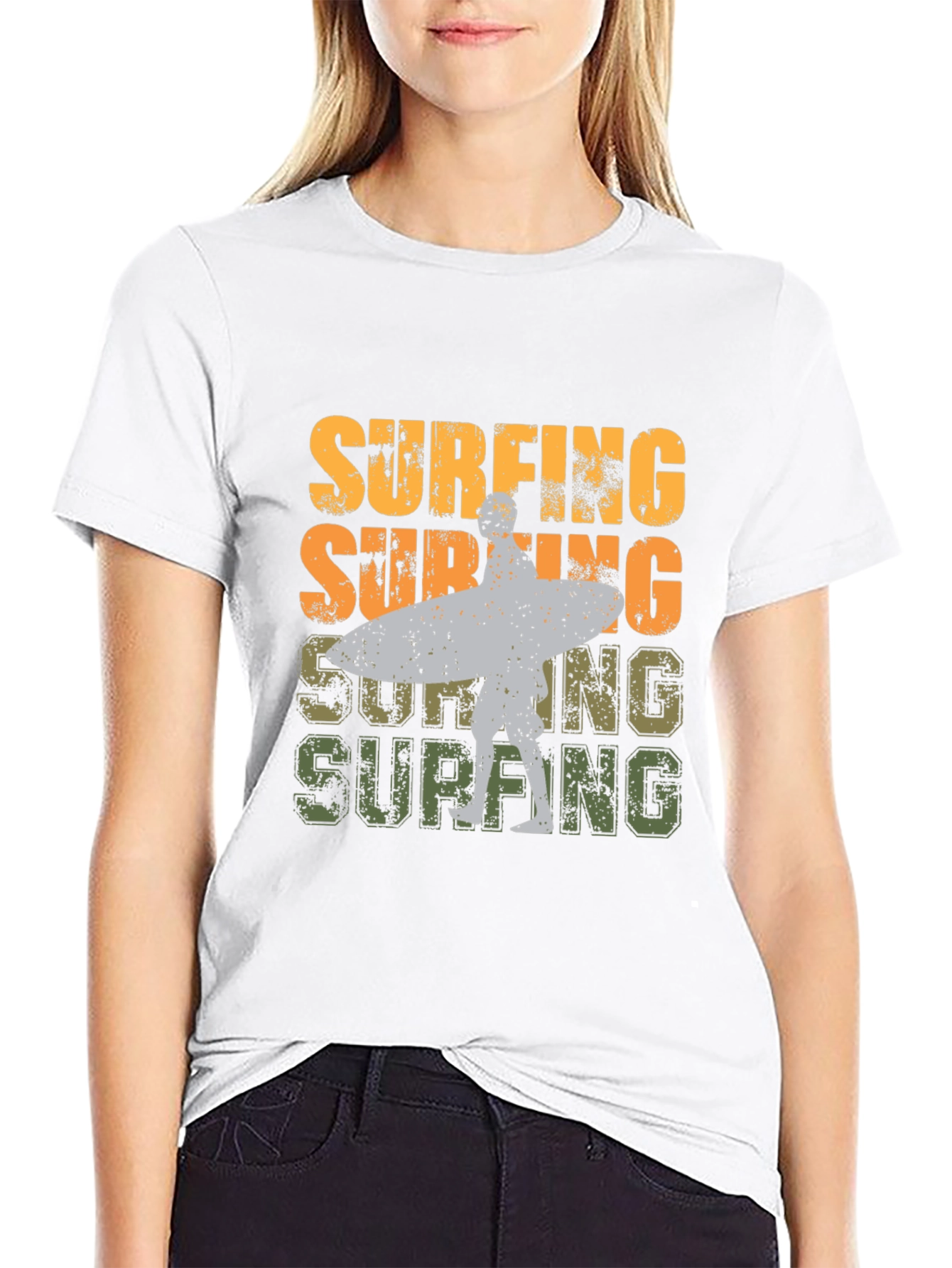 Retro Surfing Graphic Tee