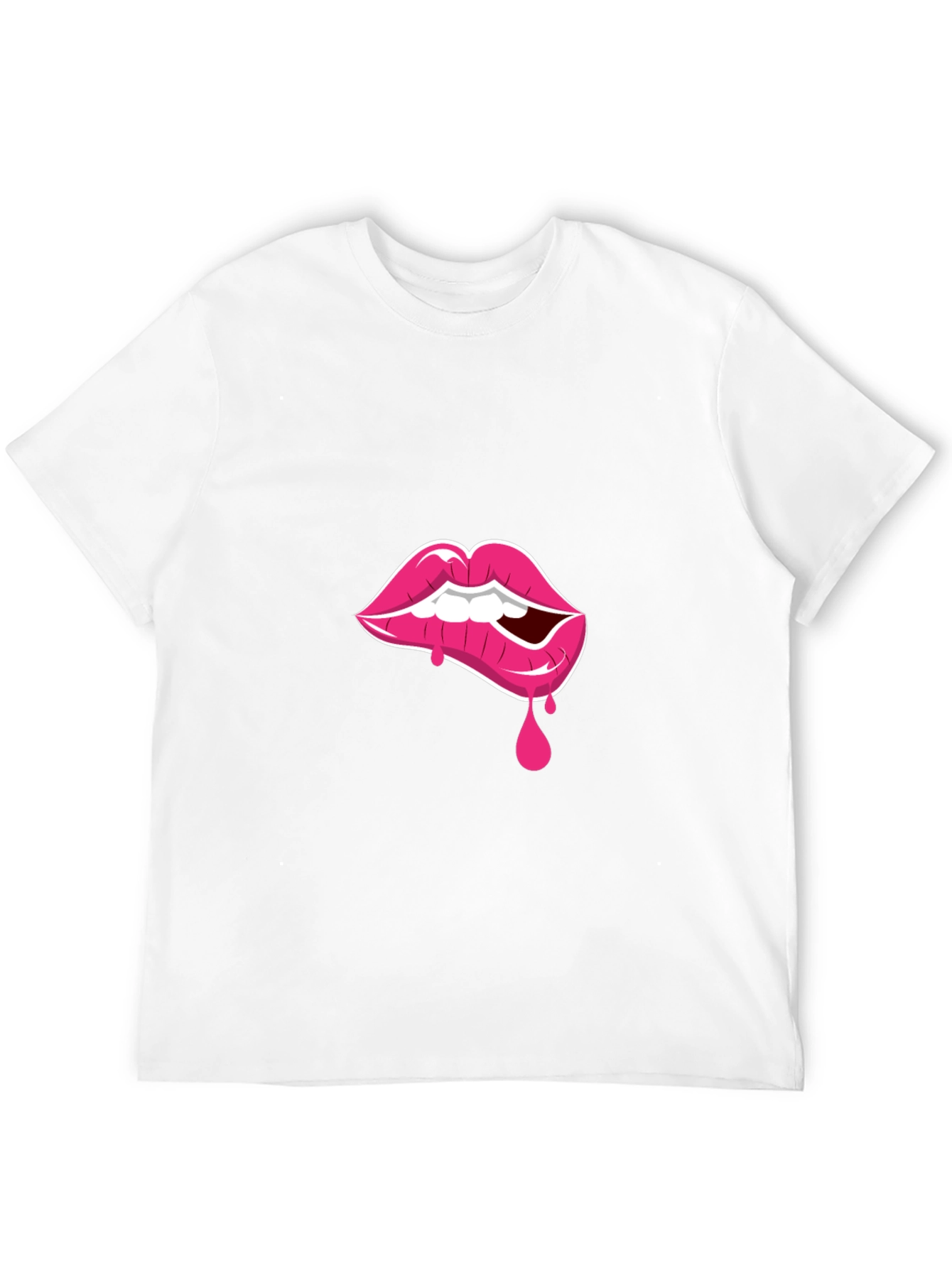 Lip Bite Graphic Tee - Black T-Shirt