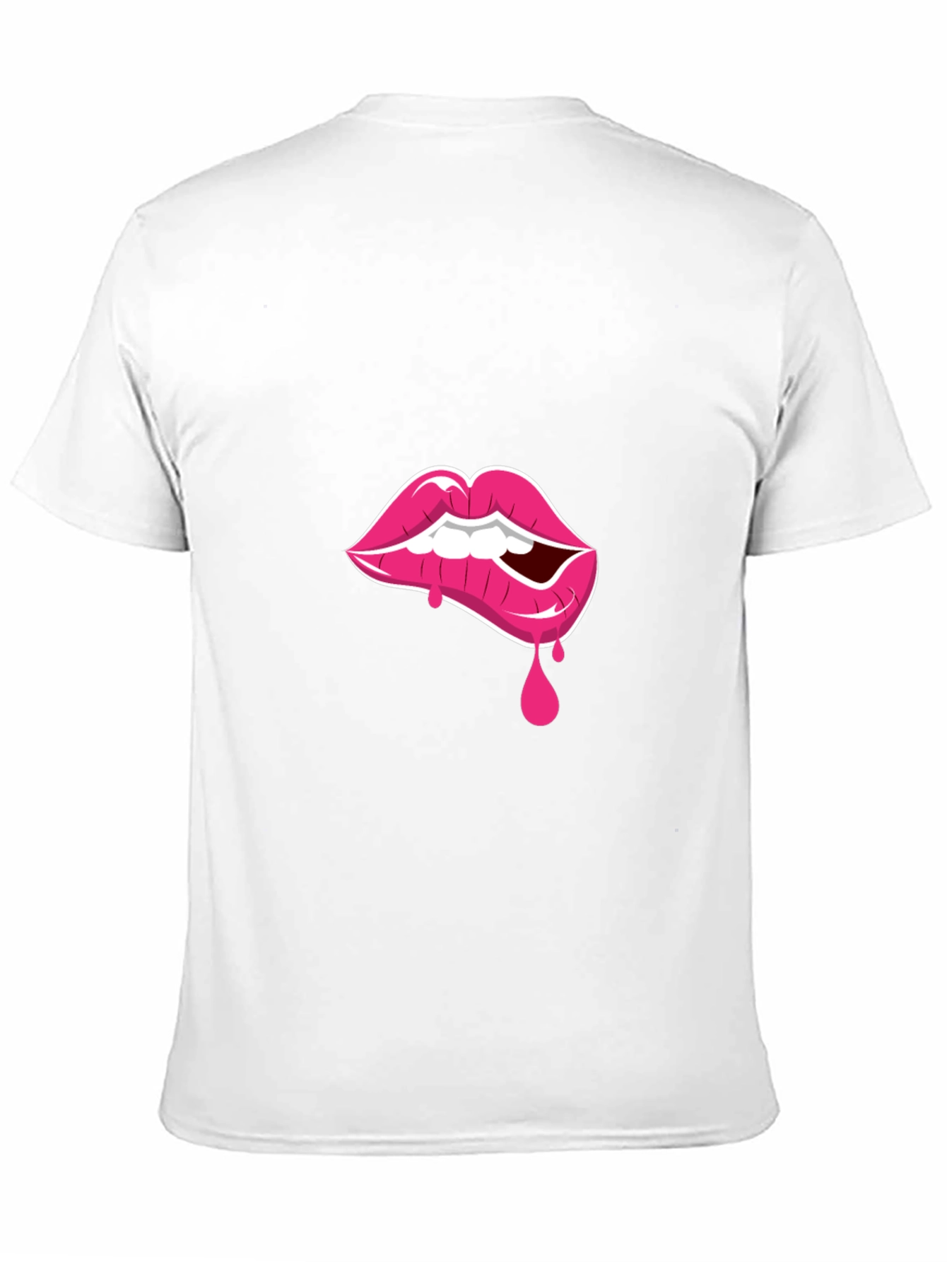 Lip Bite Graphic Tee - Black T-Shirt