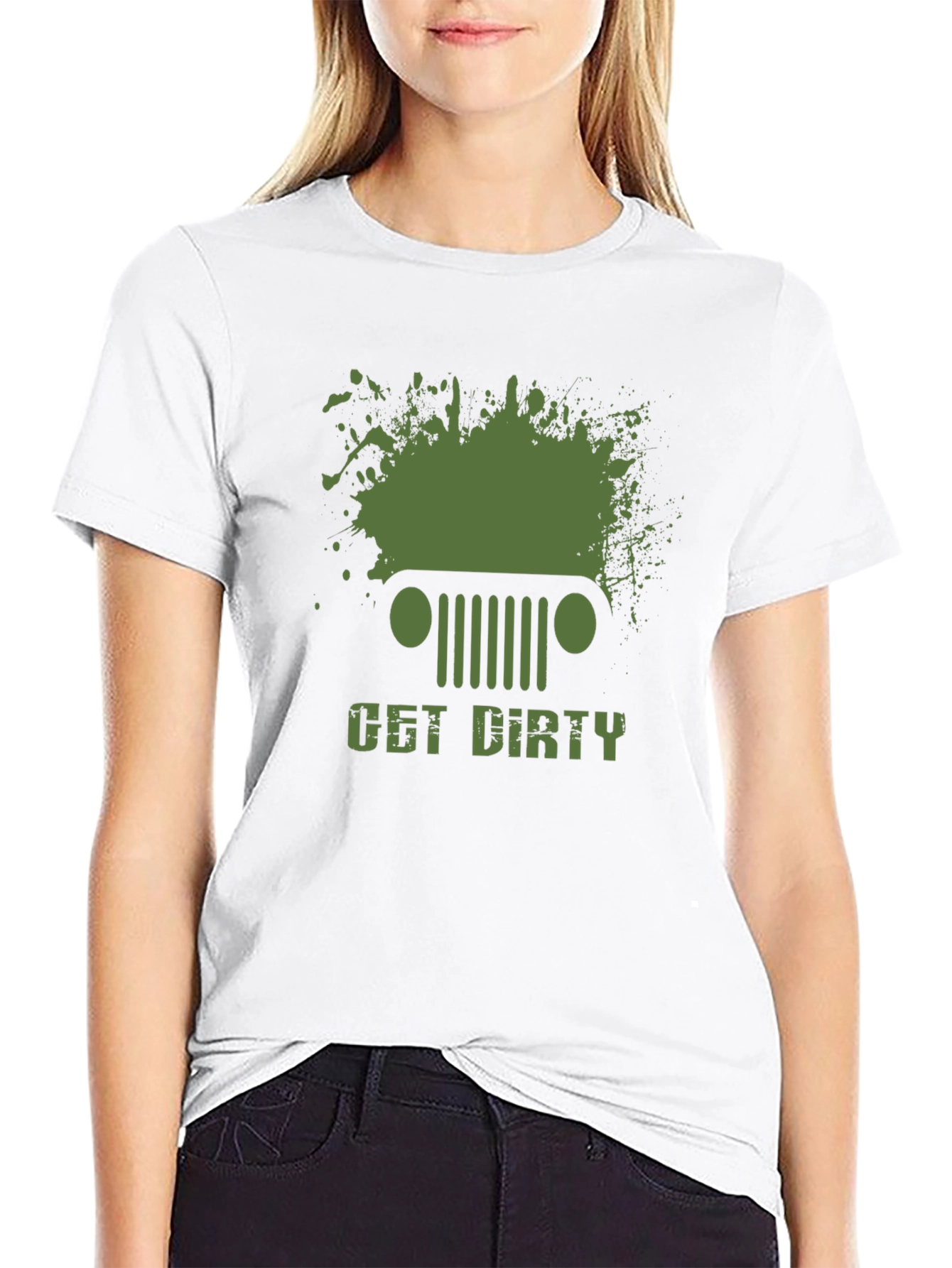 Get Dirty Jeep Graphic Mens T-Shirt
