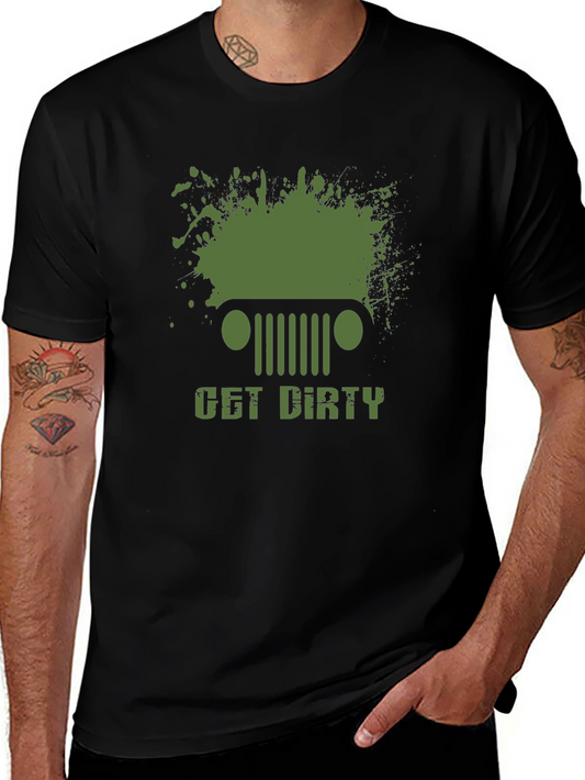 Get Dirty Jeep Graphic Mens T-Shirt