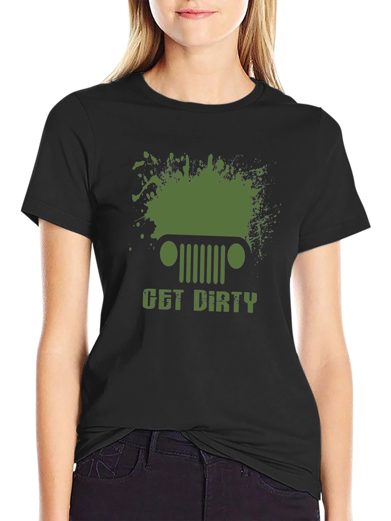 Get Dirty Jeep Graphic Mens T-Shirt