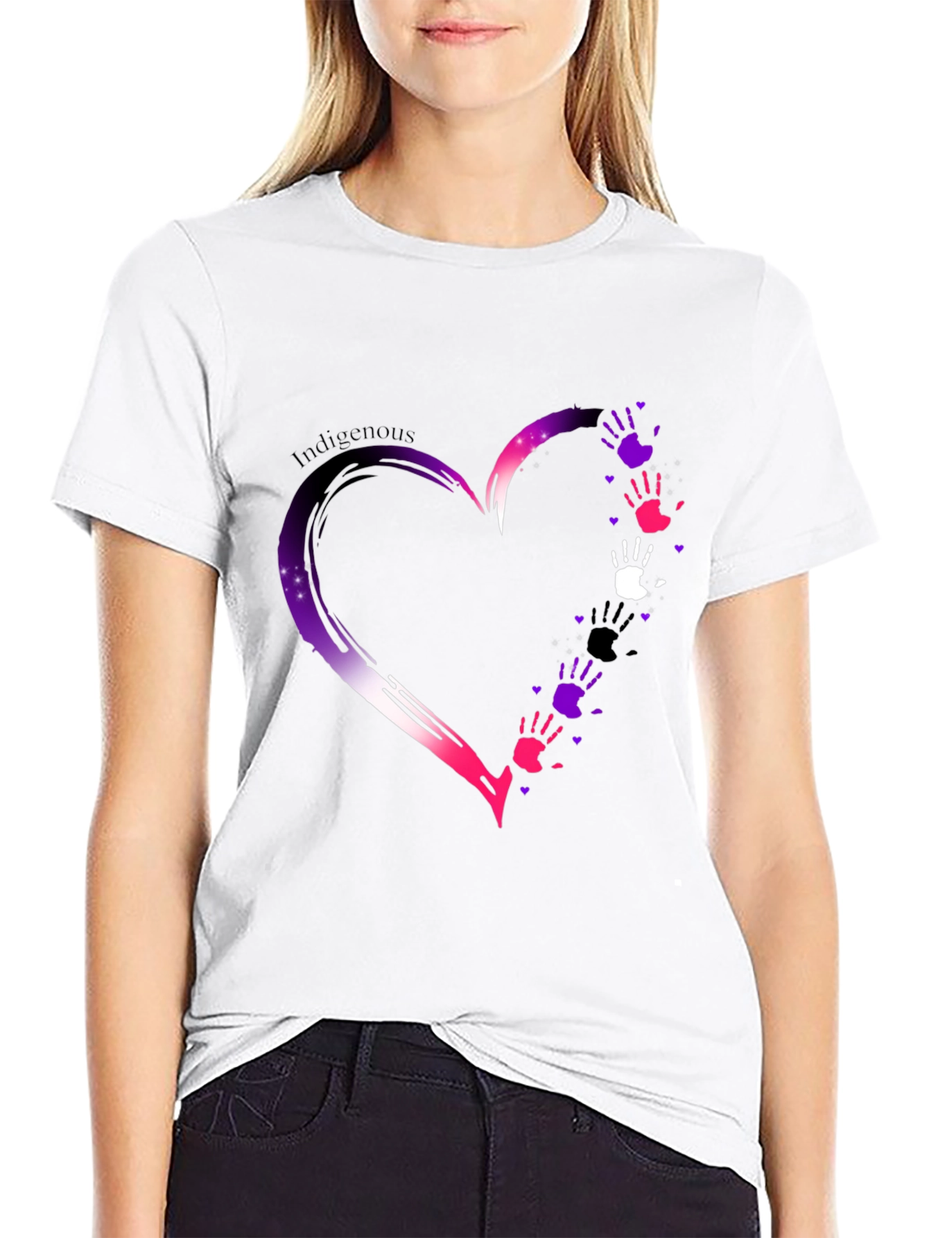 Indigenous Love Heart Hands T-Shirt