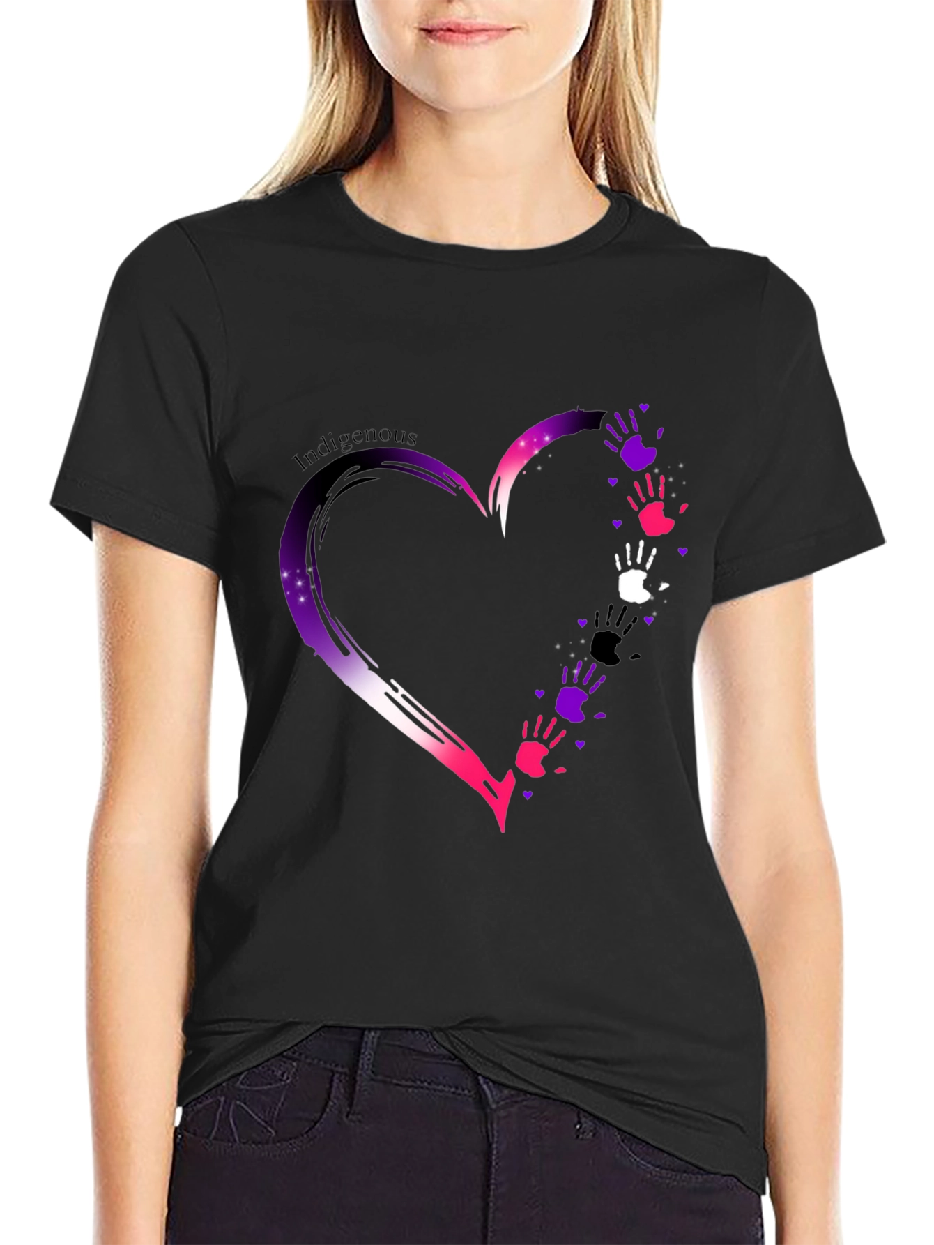 Indigenous Love Heart Hands T-Shirt
