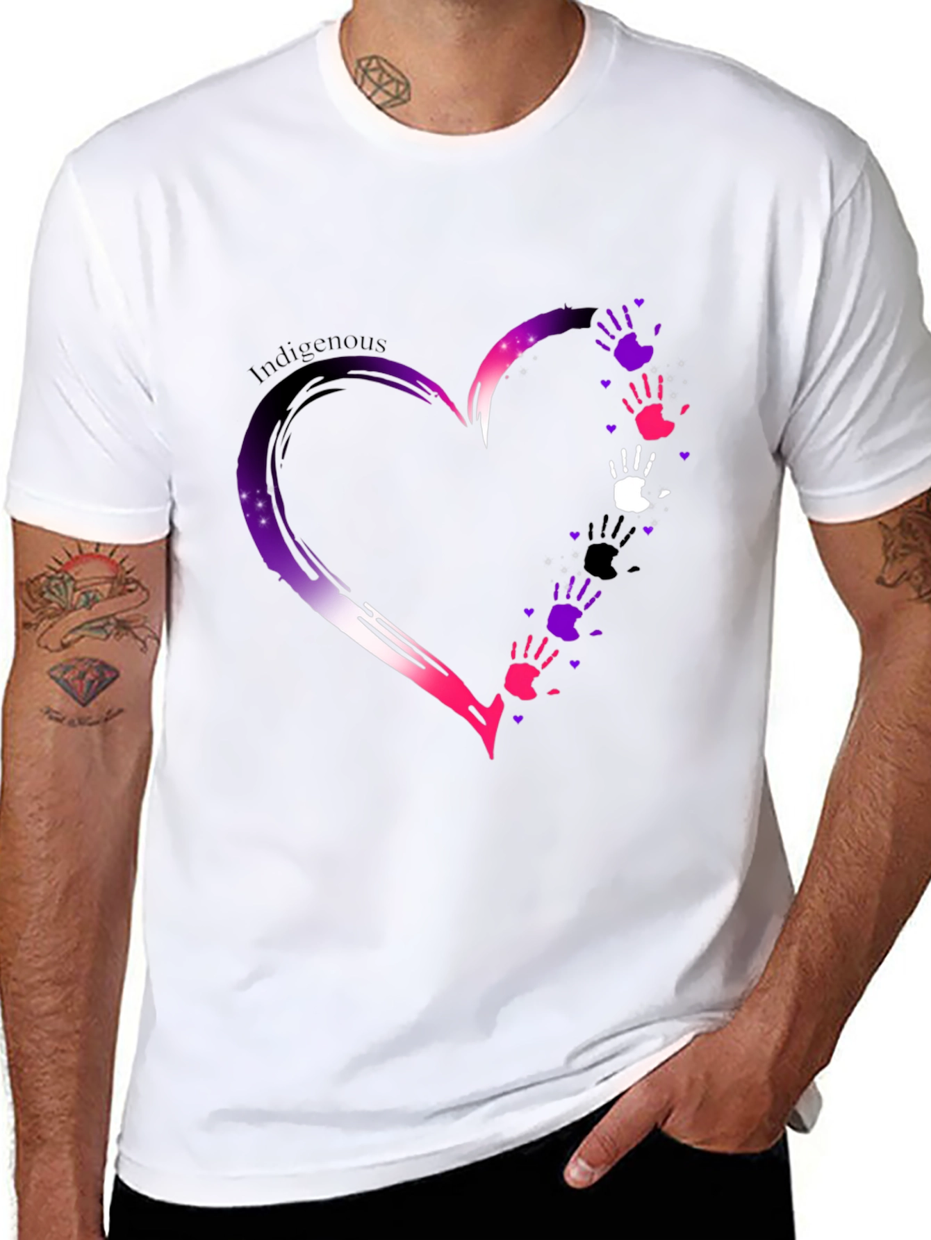 Indigenous Love Heart Hands T-Shirt