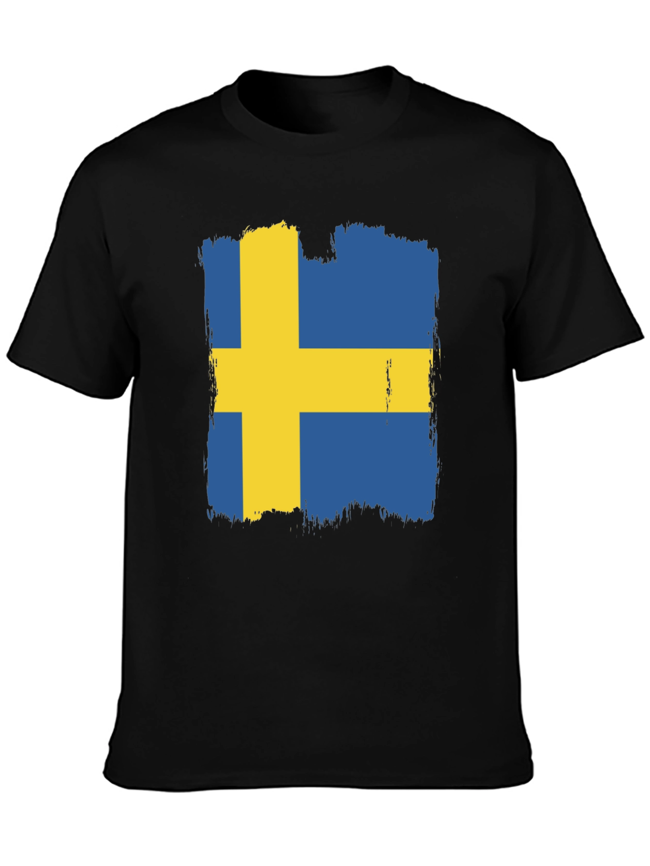 Sweden Flag T-Shirt - Distressed Swedish Pride