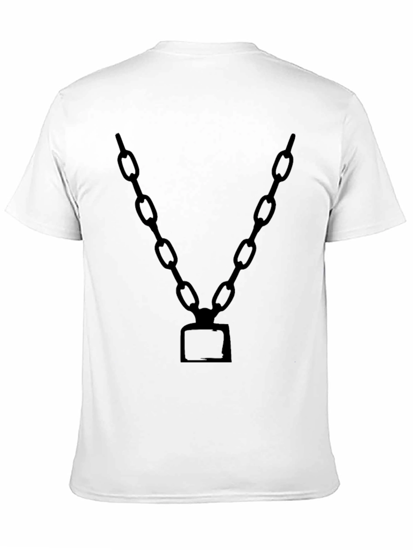 Black Chain Graphic Tee - Bold Statement Style