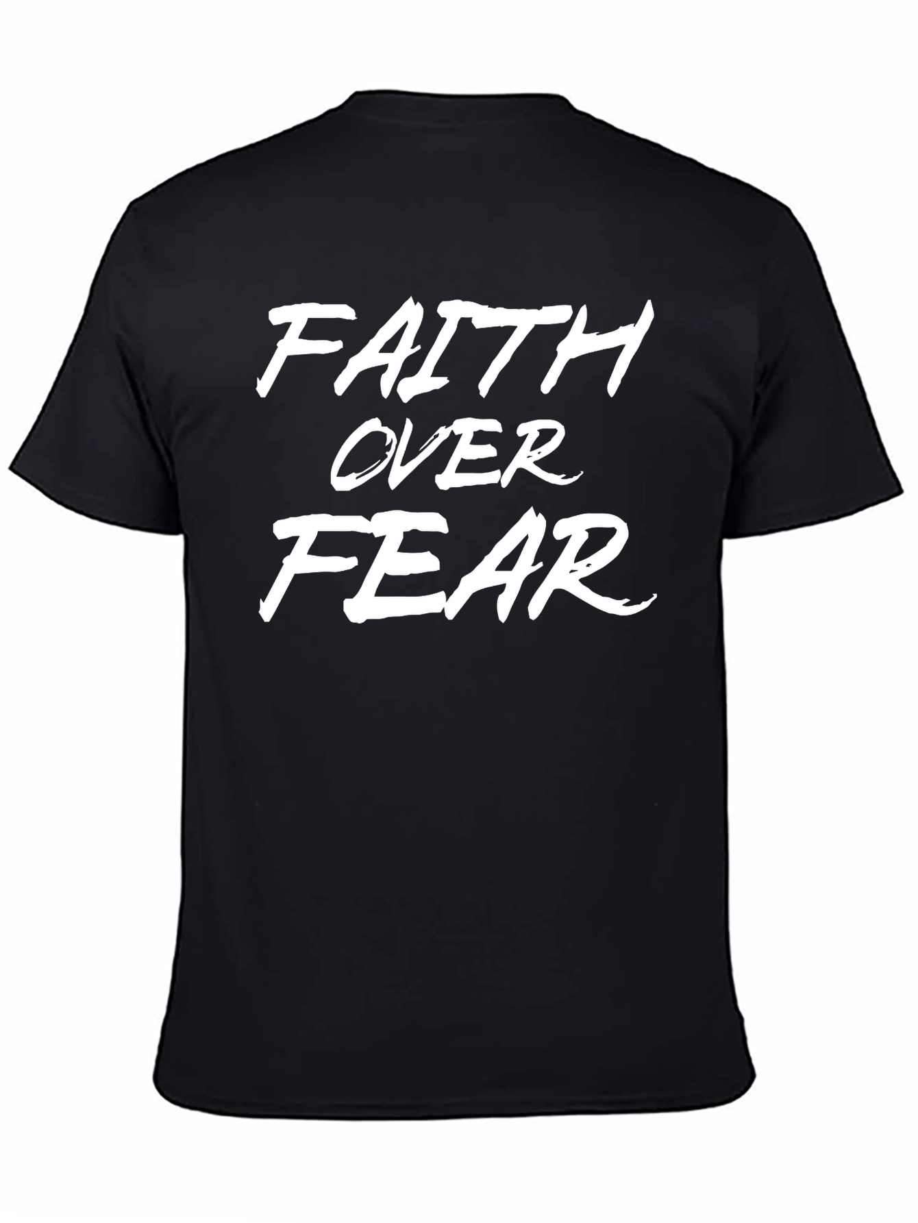 Faith Over Fear Black Graphic Tee