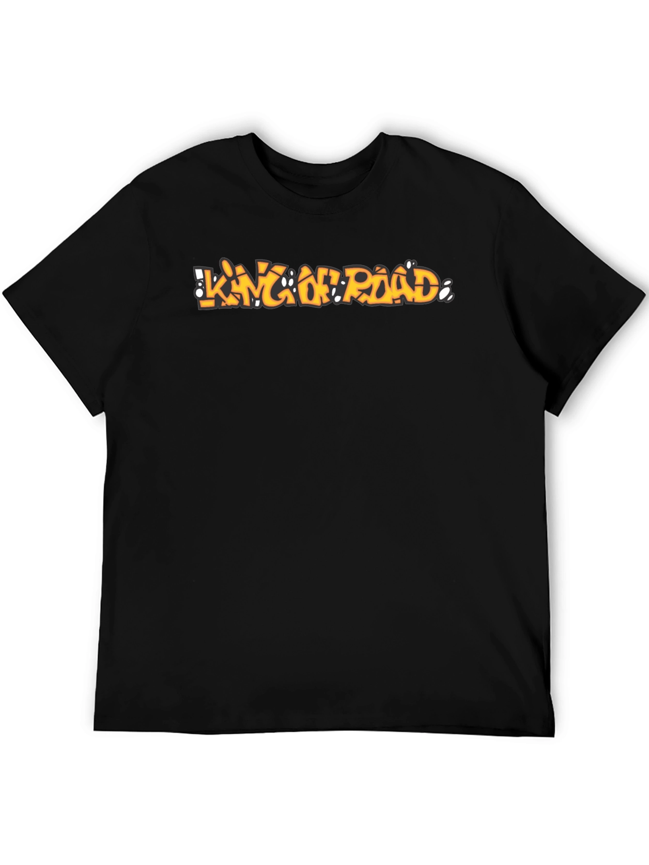 King On Road Graphic Black T-Shirt
