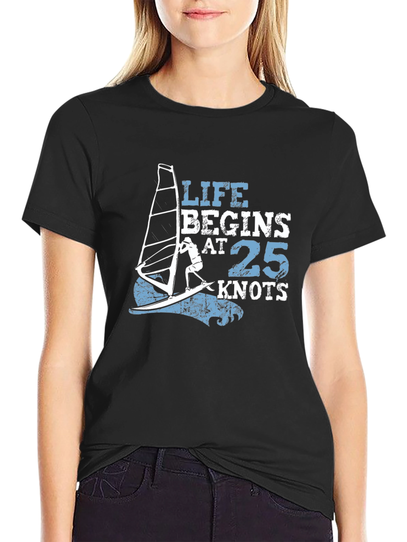 Life Begins at 25 Knots T-Shirt