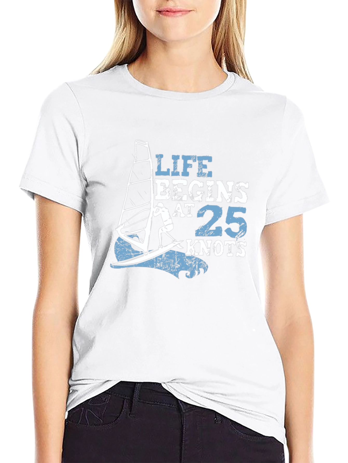 Life Begins at 25 Knots T-Shirt