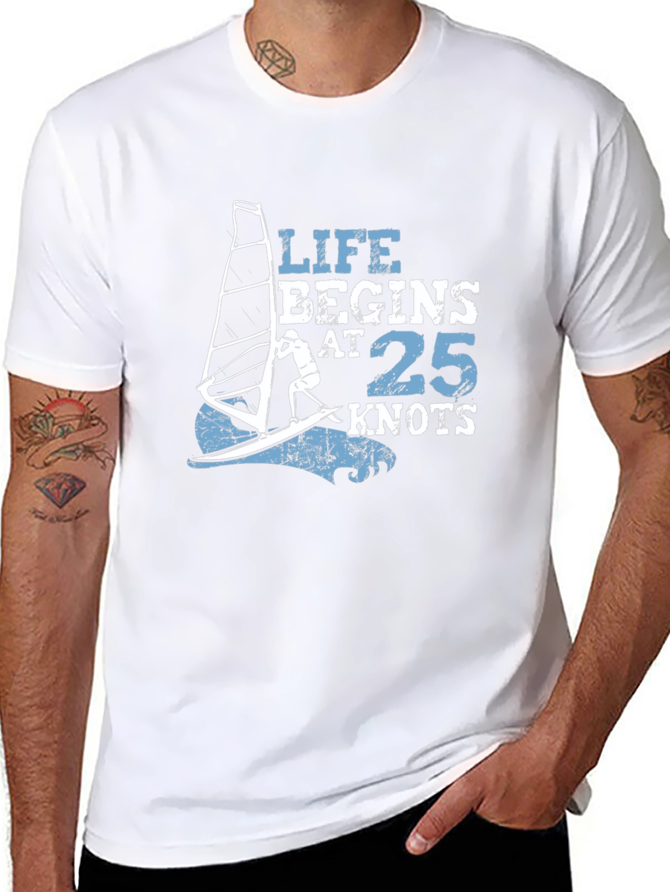 Life Begins at 25 Knots T-Shirt
