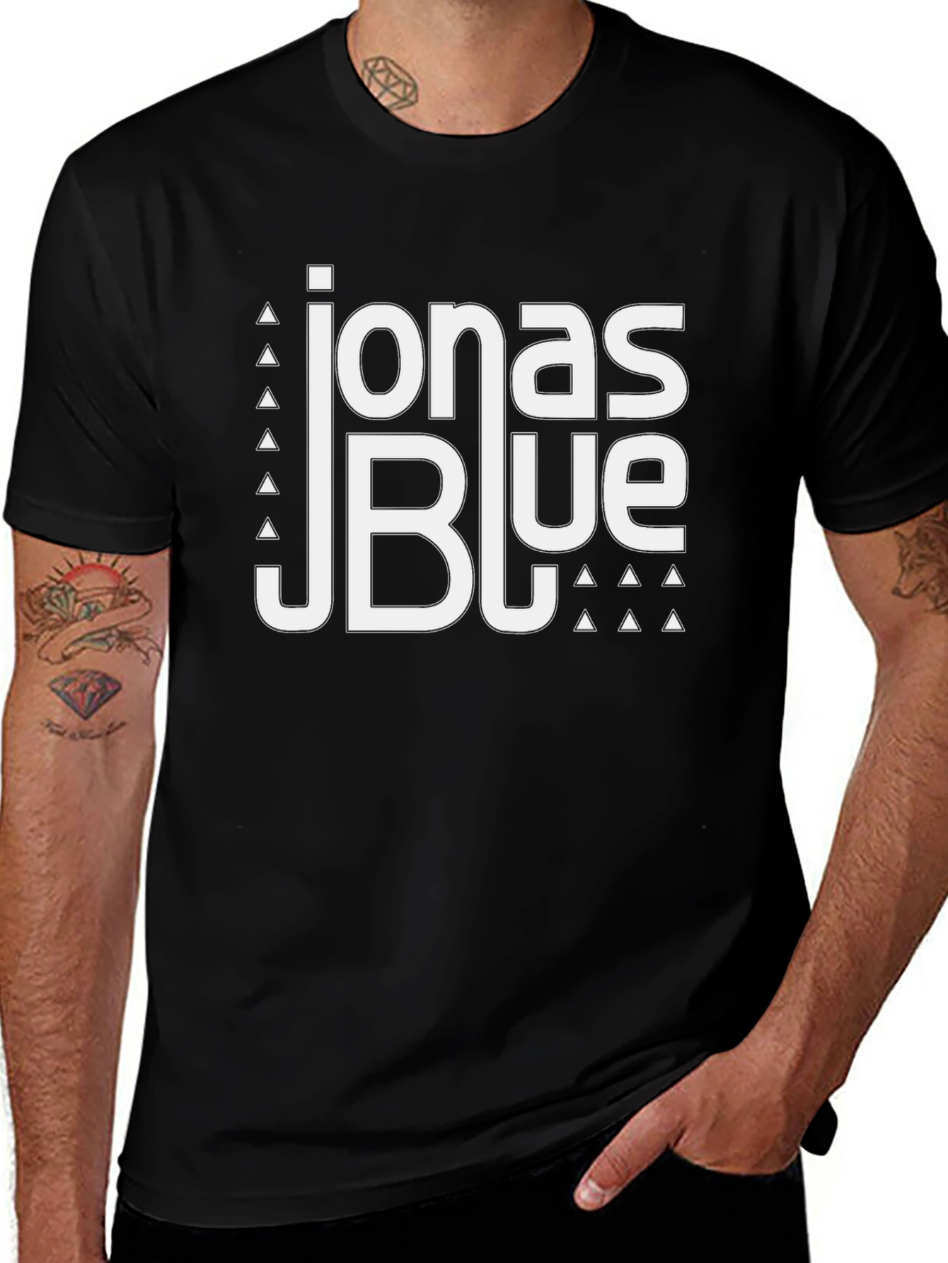 Jonas Blue Black Graphic Tee