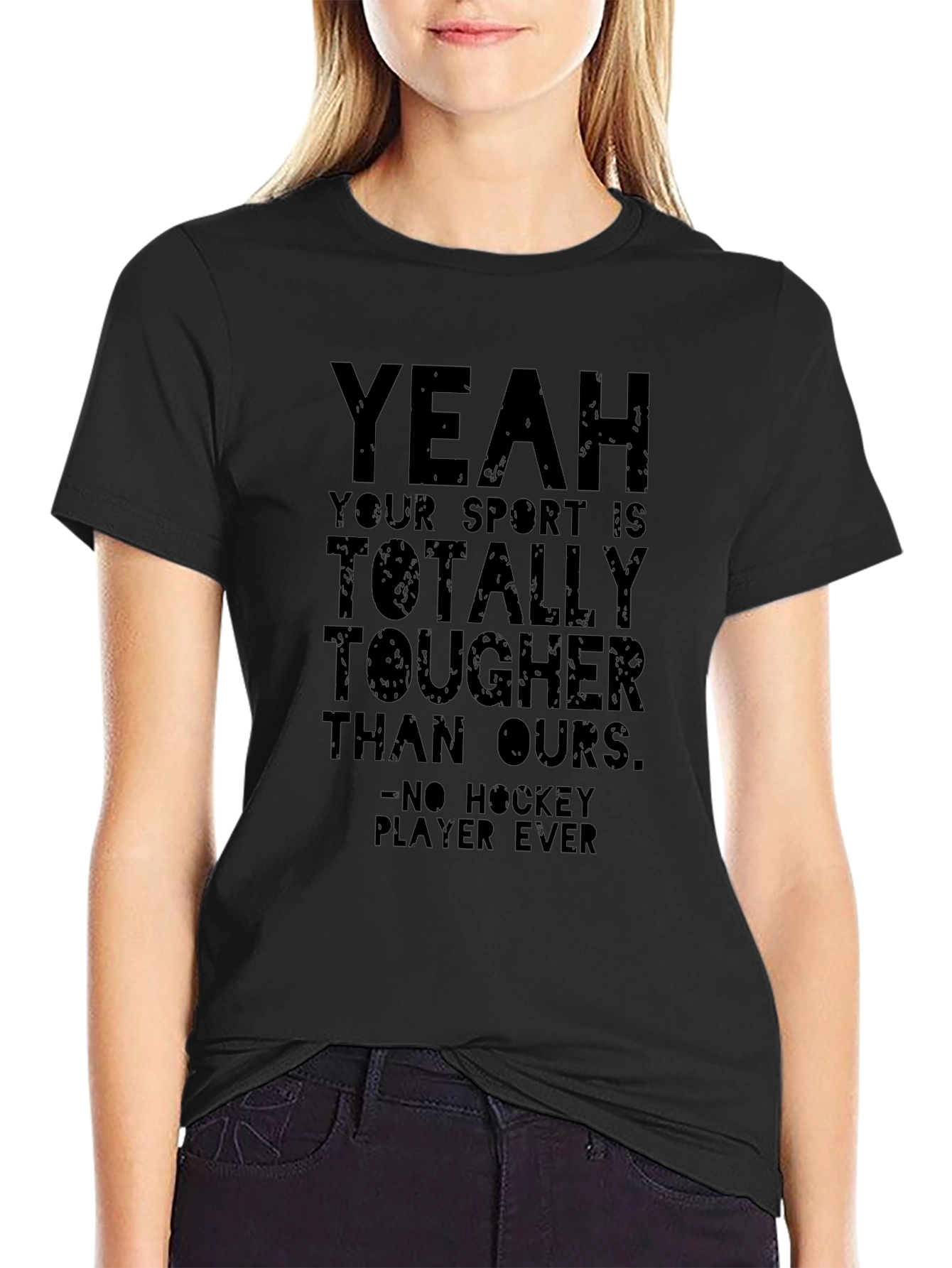 Funny Hockey Player Ever T-Shirt - Black
