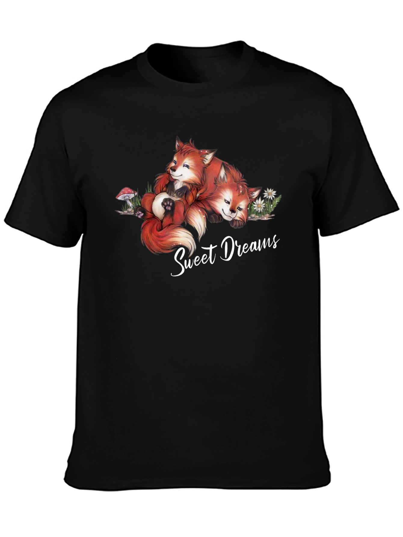 Sweet Dreams Foxes Graphic T-Shirt
