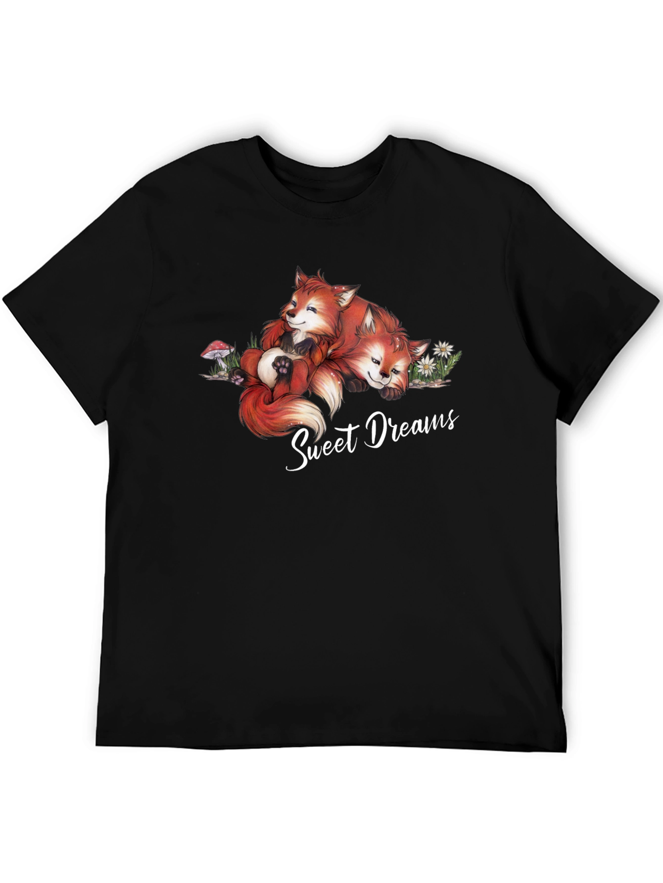 Sweet Dreams Foxes Graphic T-Shirt