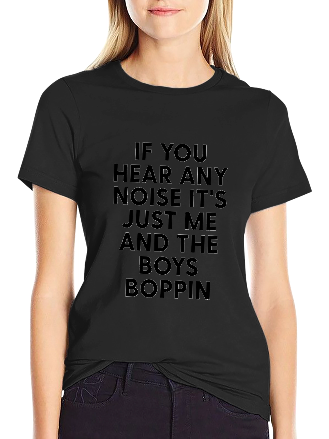 If You Hear Any Noise Mens Black T-Shirt