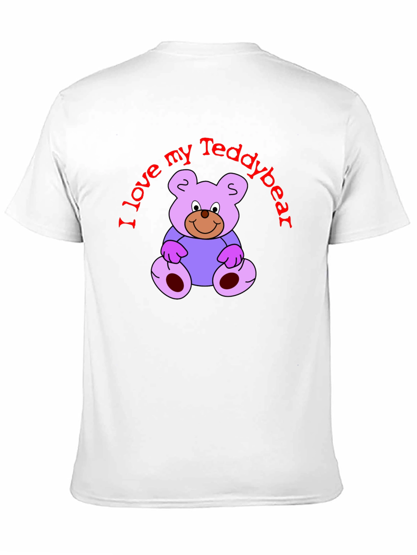 I Love My Teddybear Black T-Shirt