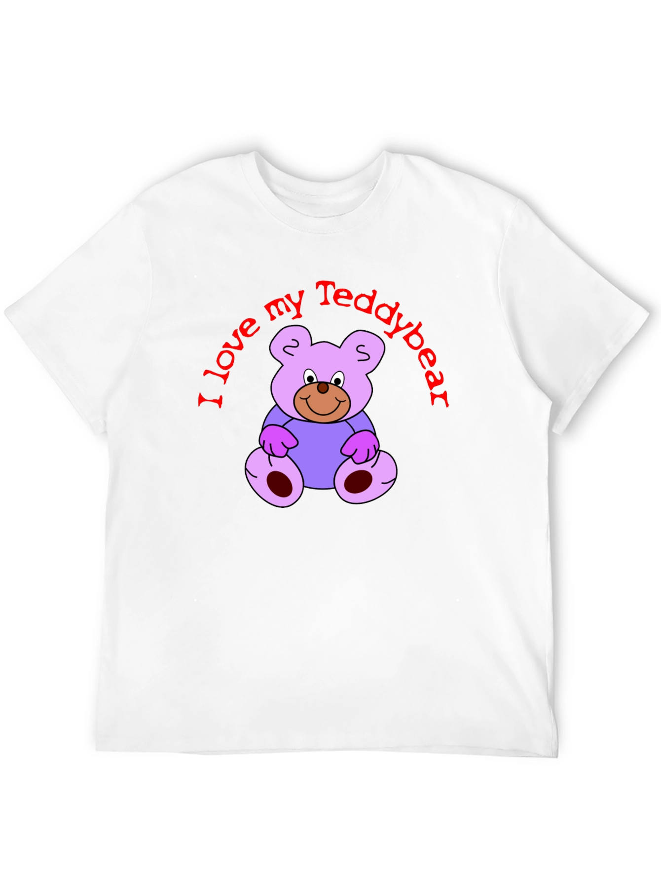 I Love My Teddybear Black T-Shirt