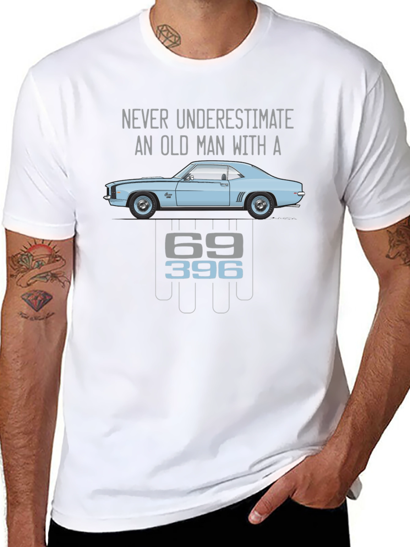 Old Man Camaro T-Shirt - 69 396