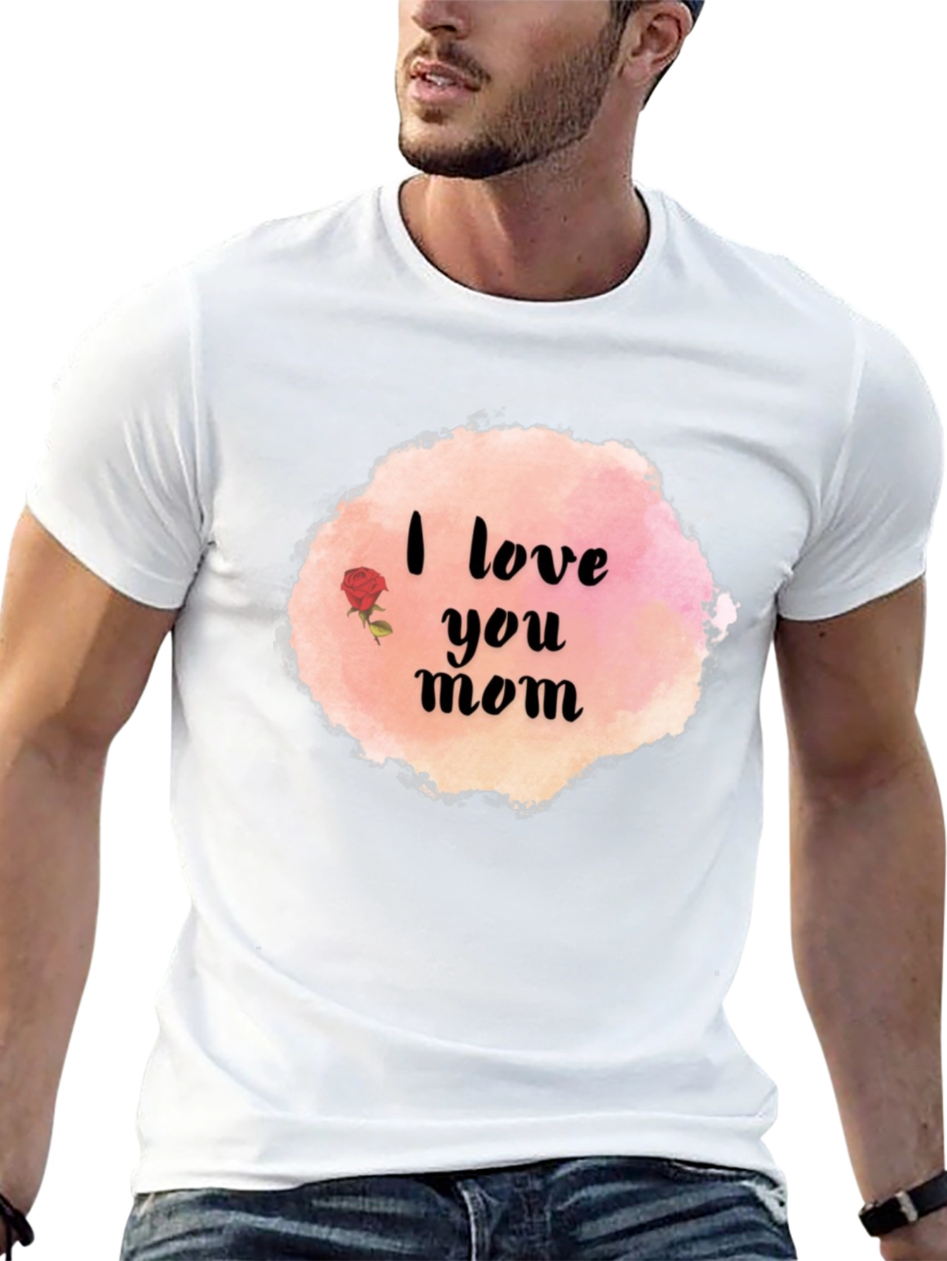 I Love You Mom Graphic T-Shirt