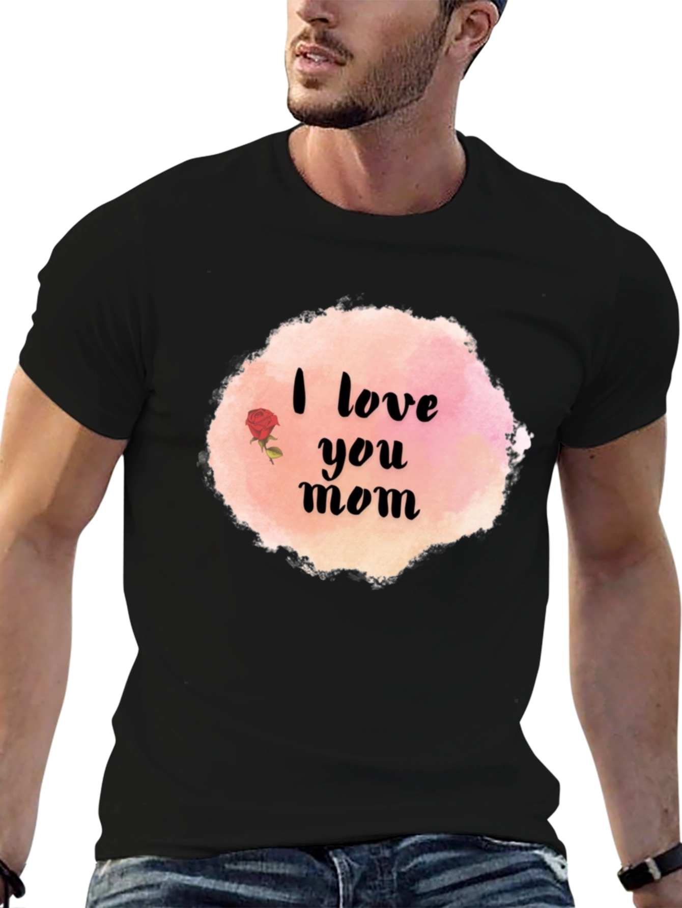 I Love You Mom Graphic T-Shirt