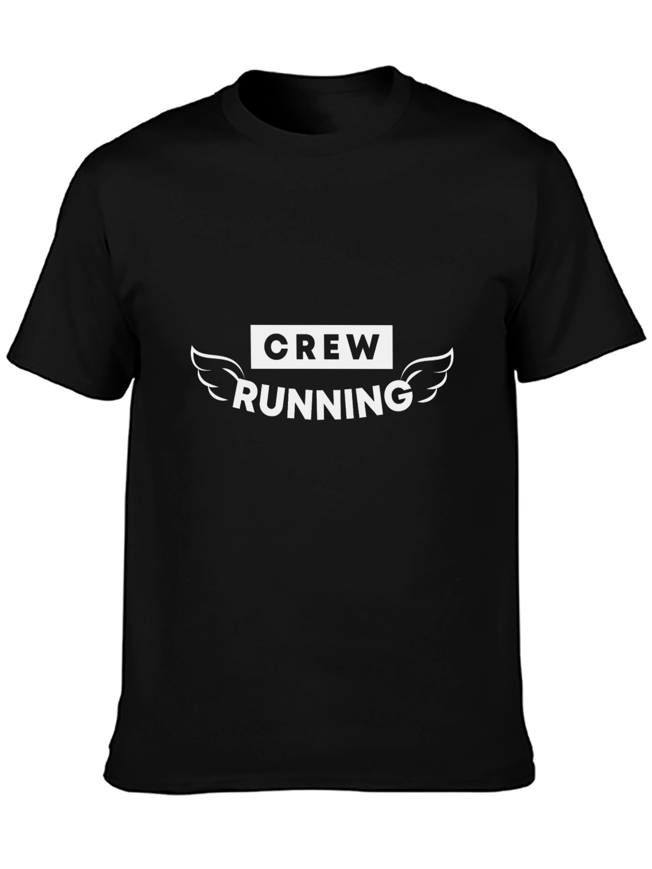 Crew Running Black T-Shirt